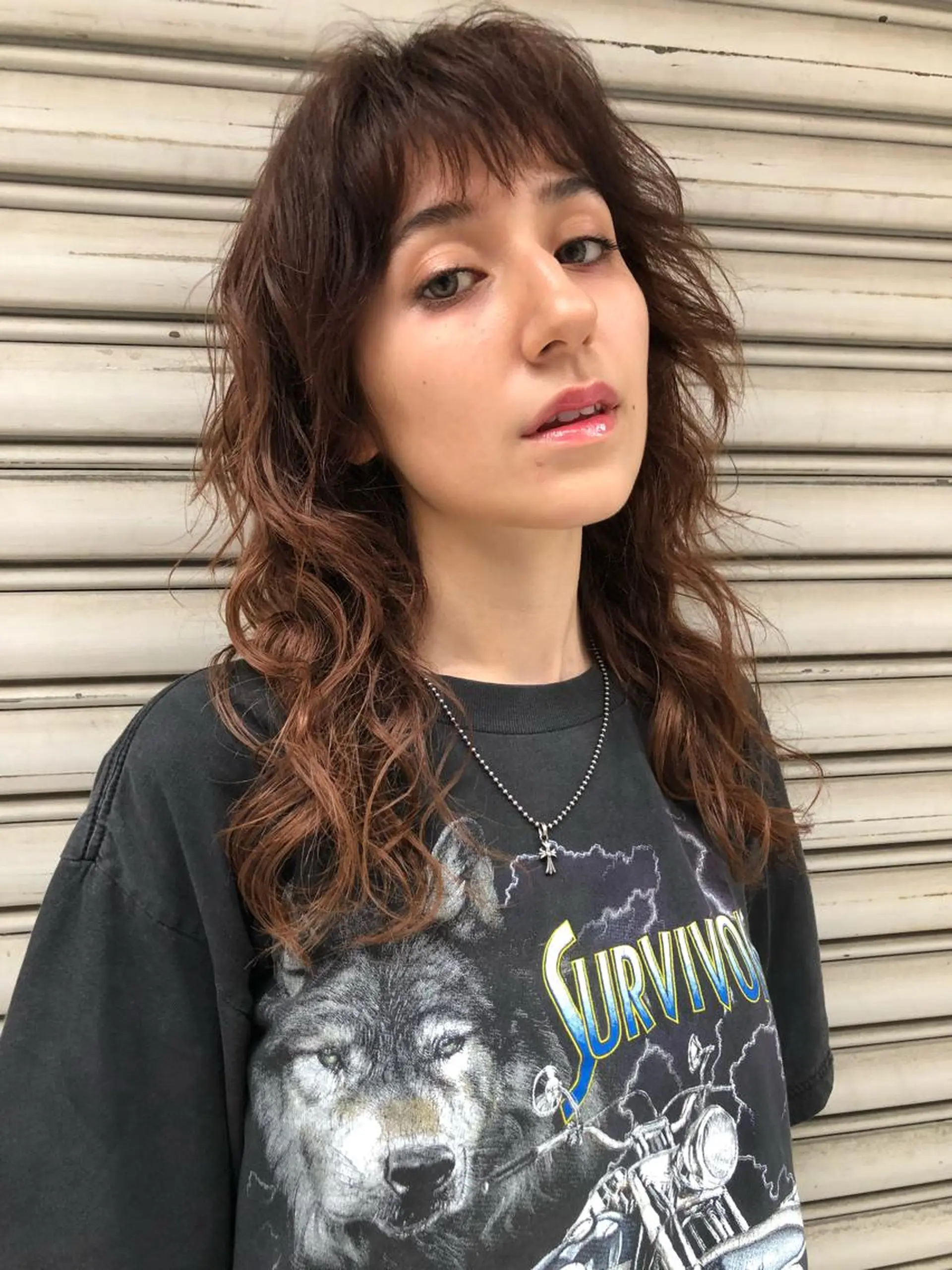 ロング ハイレイヤー レイヤーカット ロング salowin 原宿 aroa所属・韓国／ハッシュカット ／透明感カラー／金野のヘアスタイル