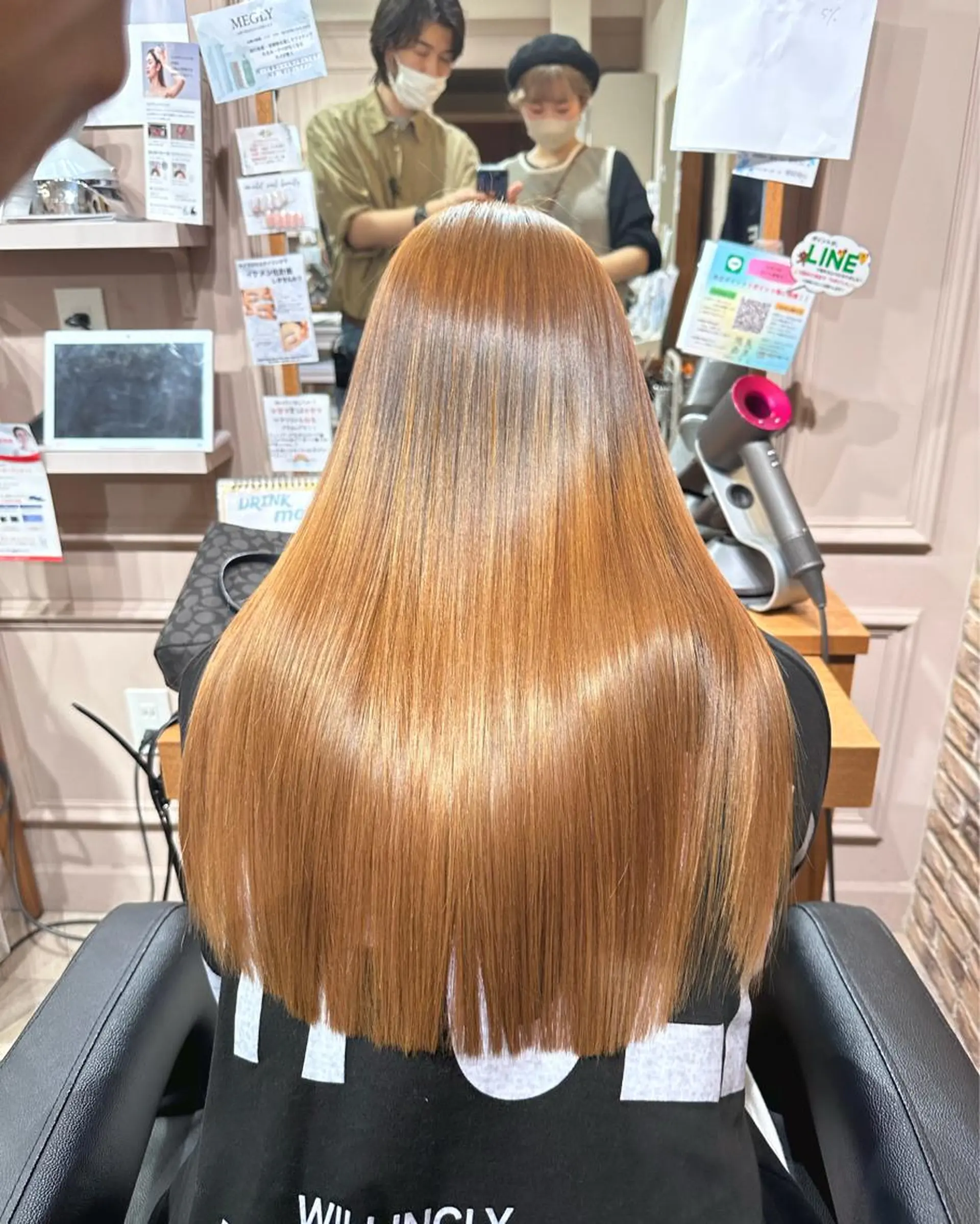 ロング パーマ 髪質改善 ストレートパーマ 棚橋 美和のヘアスタイル