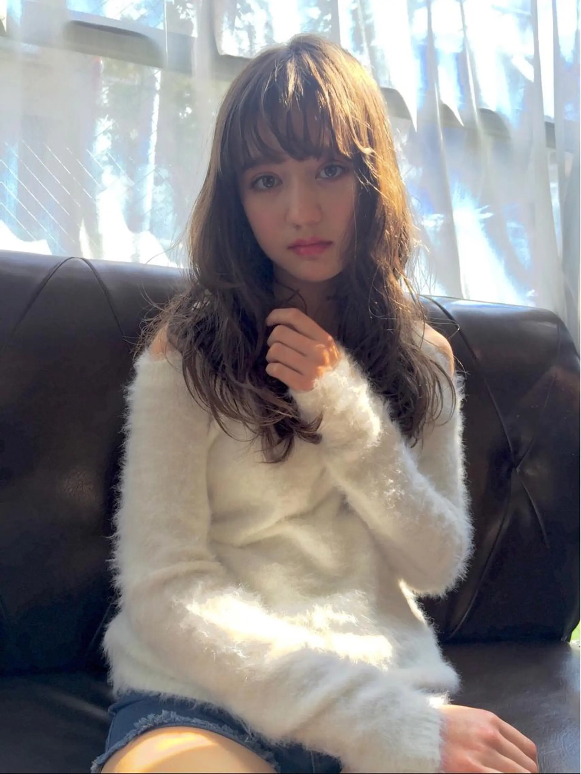 セミロング カラー ヘアアレンジ アッシュ ラベンダーカラー ラベンダーアッシュ カット ヘアカラー トリートメント FOLK所属・白髪ぼかしハイライト バレイヤージュヤマトのヘアスタイル