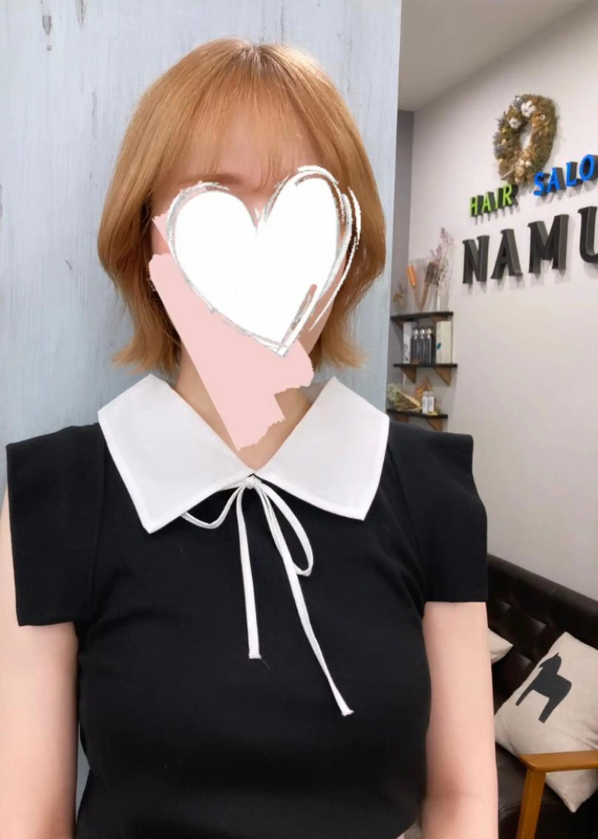 ショート ボブ くびれヘア デート 韓国風ヘア 韓国メイクサロン YUKINA東京のその他イメージ