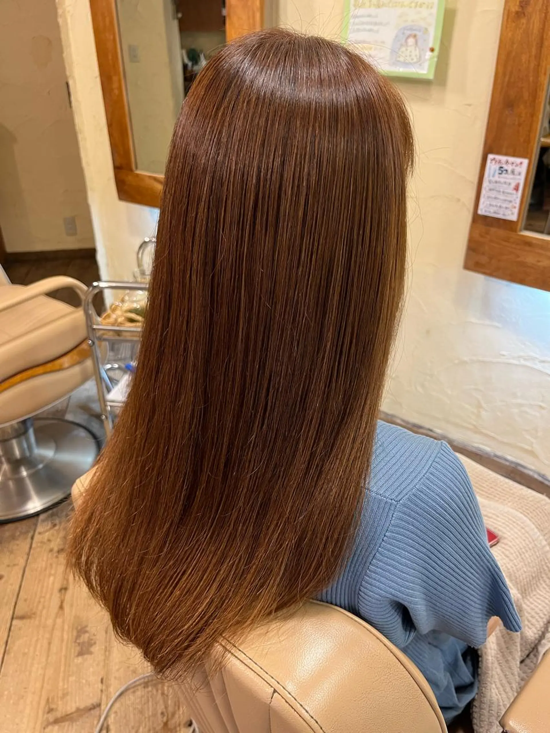 ロング カット ヘアカラー 柘植 雅大のヘアスタイル