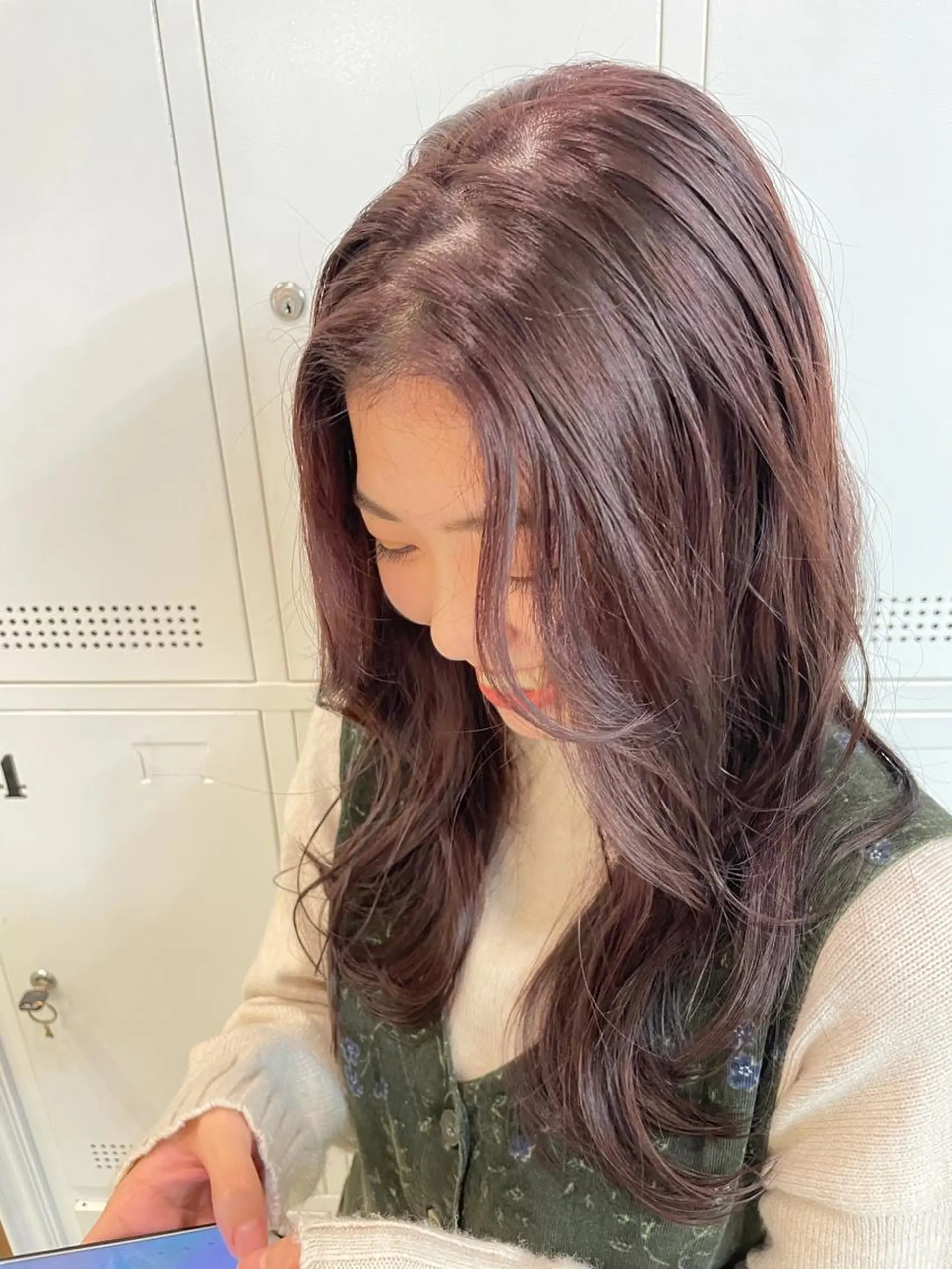 ロング カラー 透明感カラー 🦄垢抜けボブ特化× 暖色カラー未来🦄のヘアスタイル