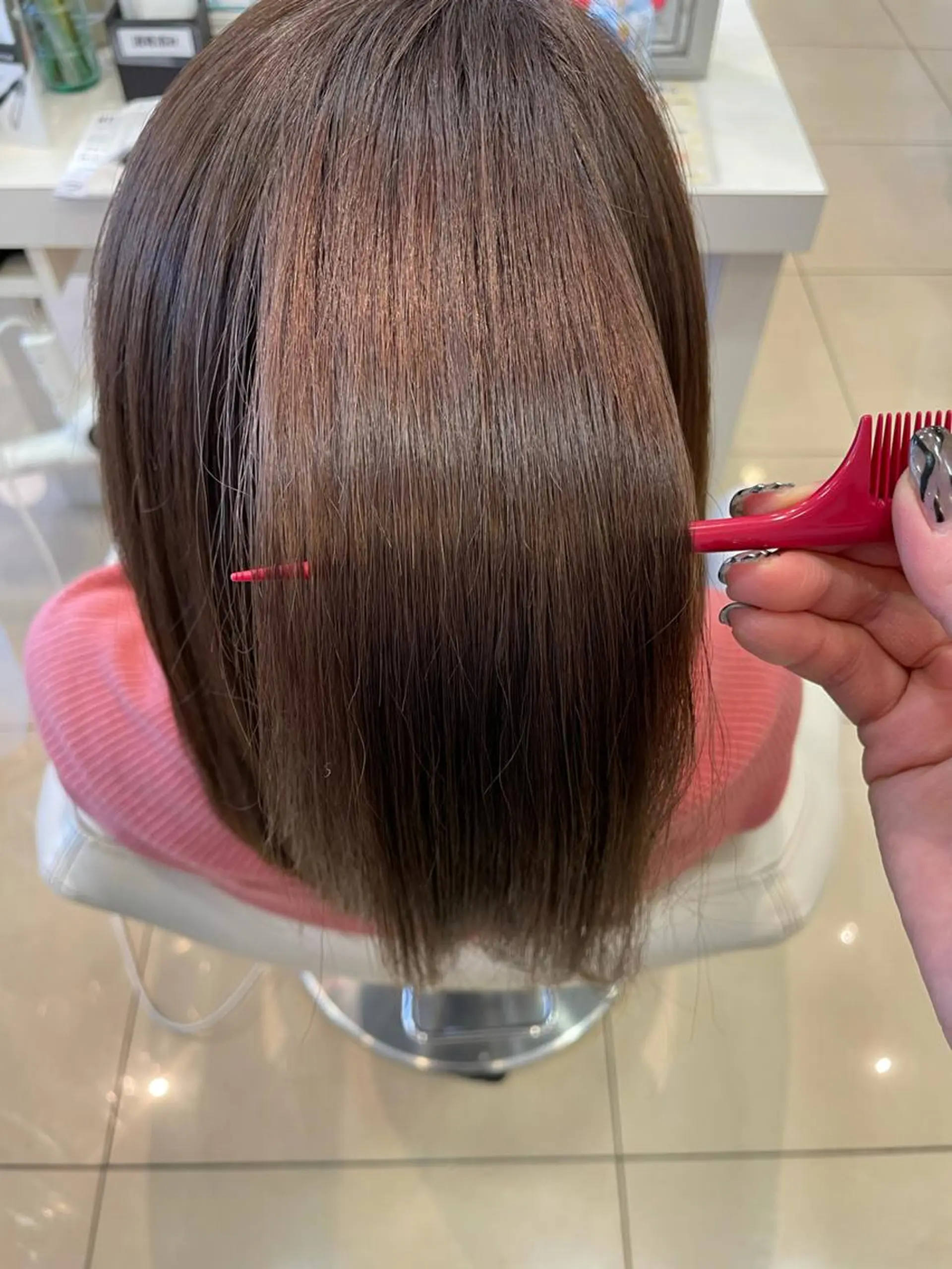 カラー セミロング トリートメント Hair&Cafe  Matty’s所属・Hair&Cafe Matty’sのヘアスタイル