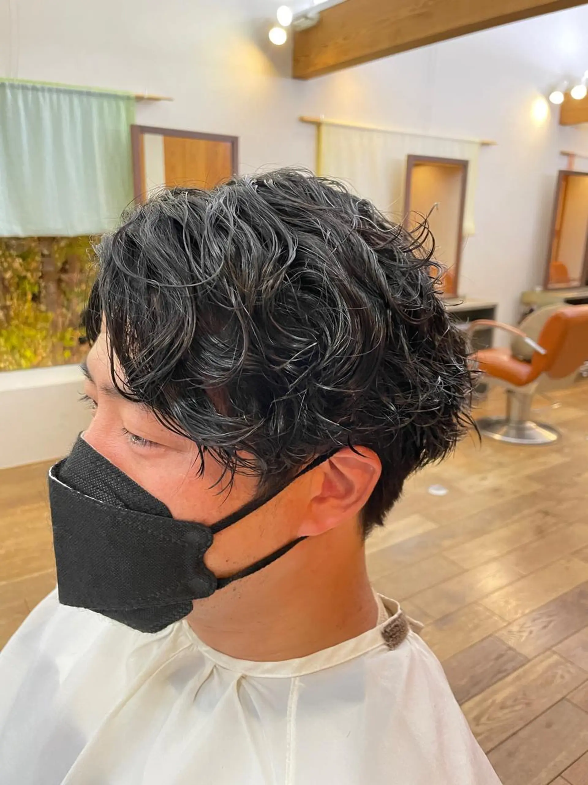 ショート パーマ メンズ メンズパーマ メンズスパイラルパーマ スパイラルパーマ aim of garnet所属・アンドウ ソラのヘアスタイル