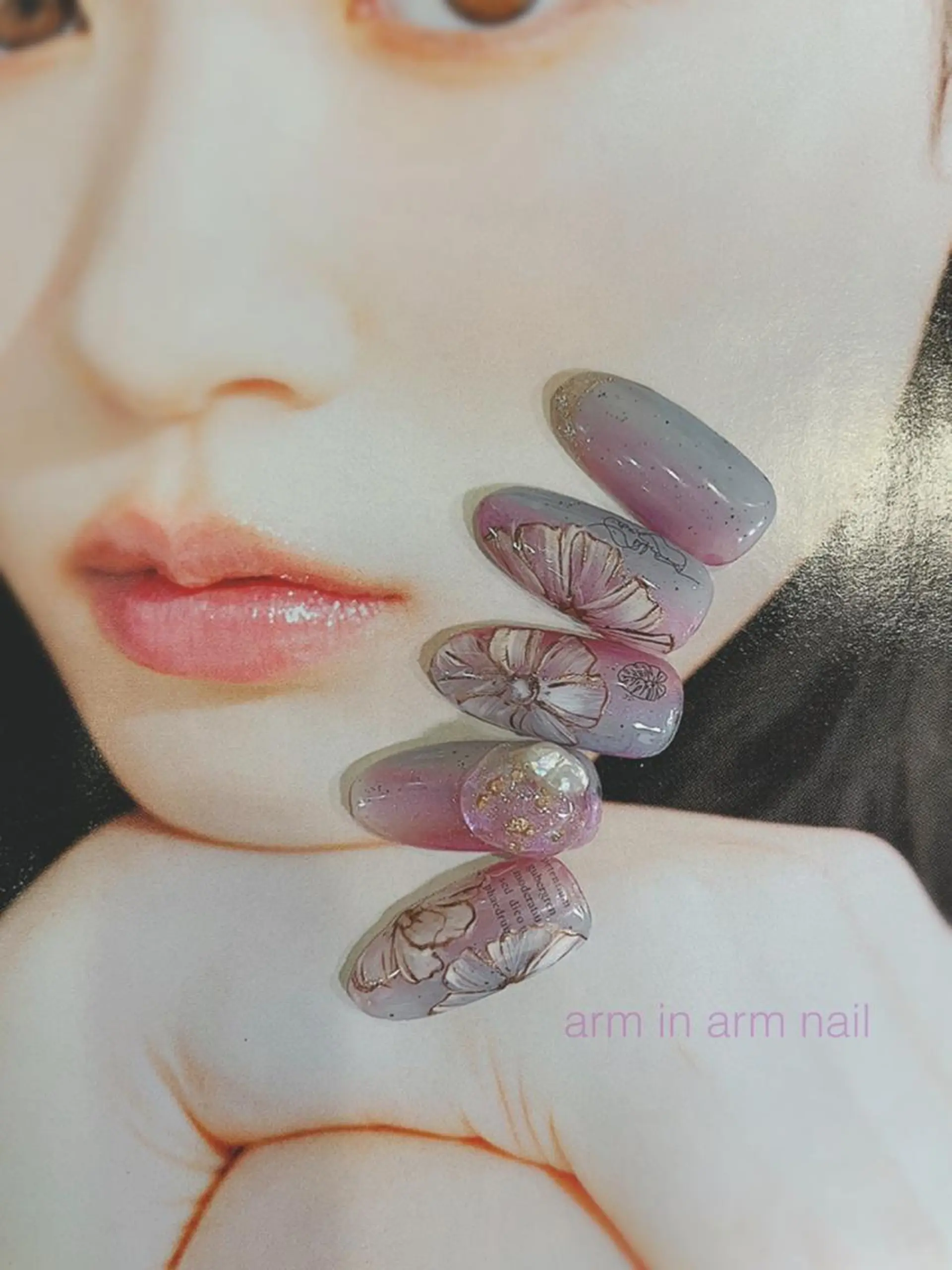 ネイル arm in arm ︎✿Yamamotoのマツエク・マツパデザイン