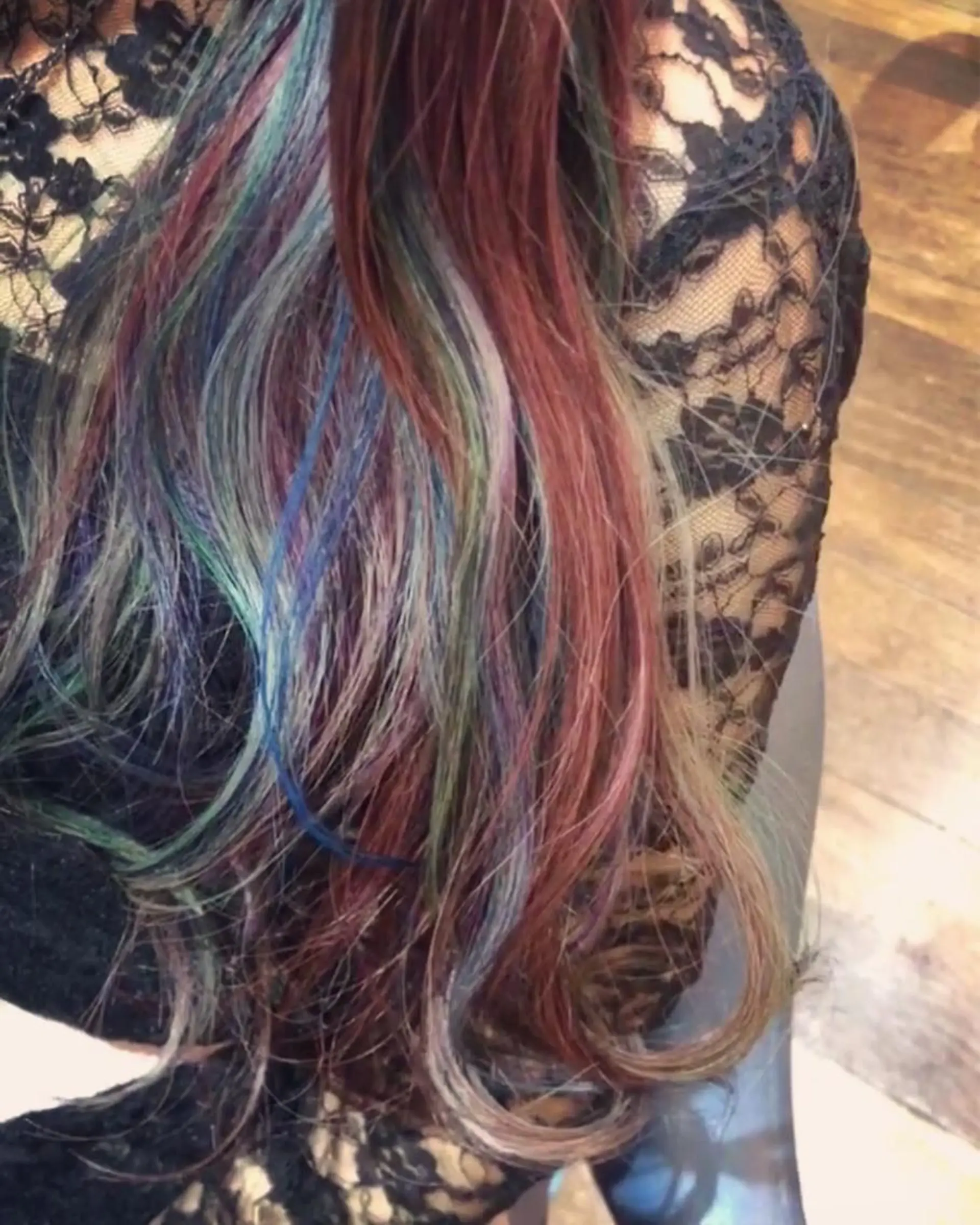 ロング カラー ユニコーンカラー カット ヘアカラー トリートメント 原宿サロン代表 デザインカラー伊藤卓のヘアスタイル