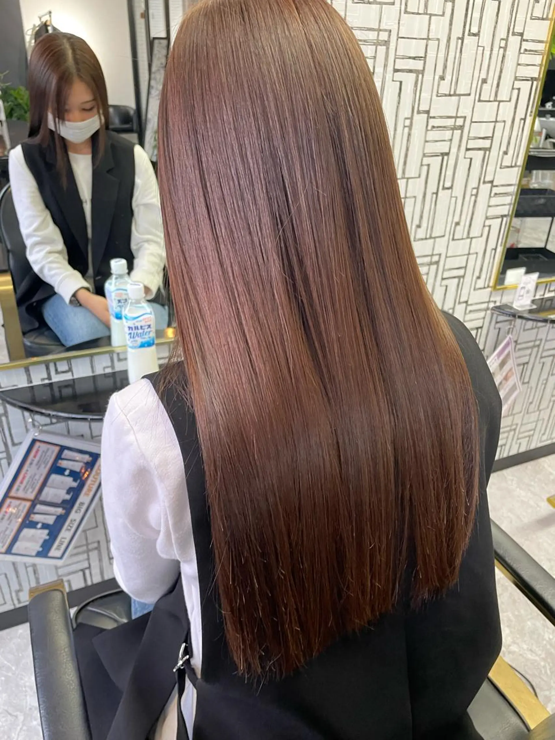 ロング 髪質改善 トリートメント カット 縮毛矯正 トリートメント 篠原 侑作のヘアスタイル