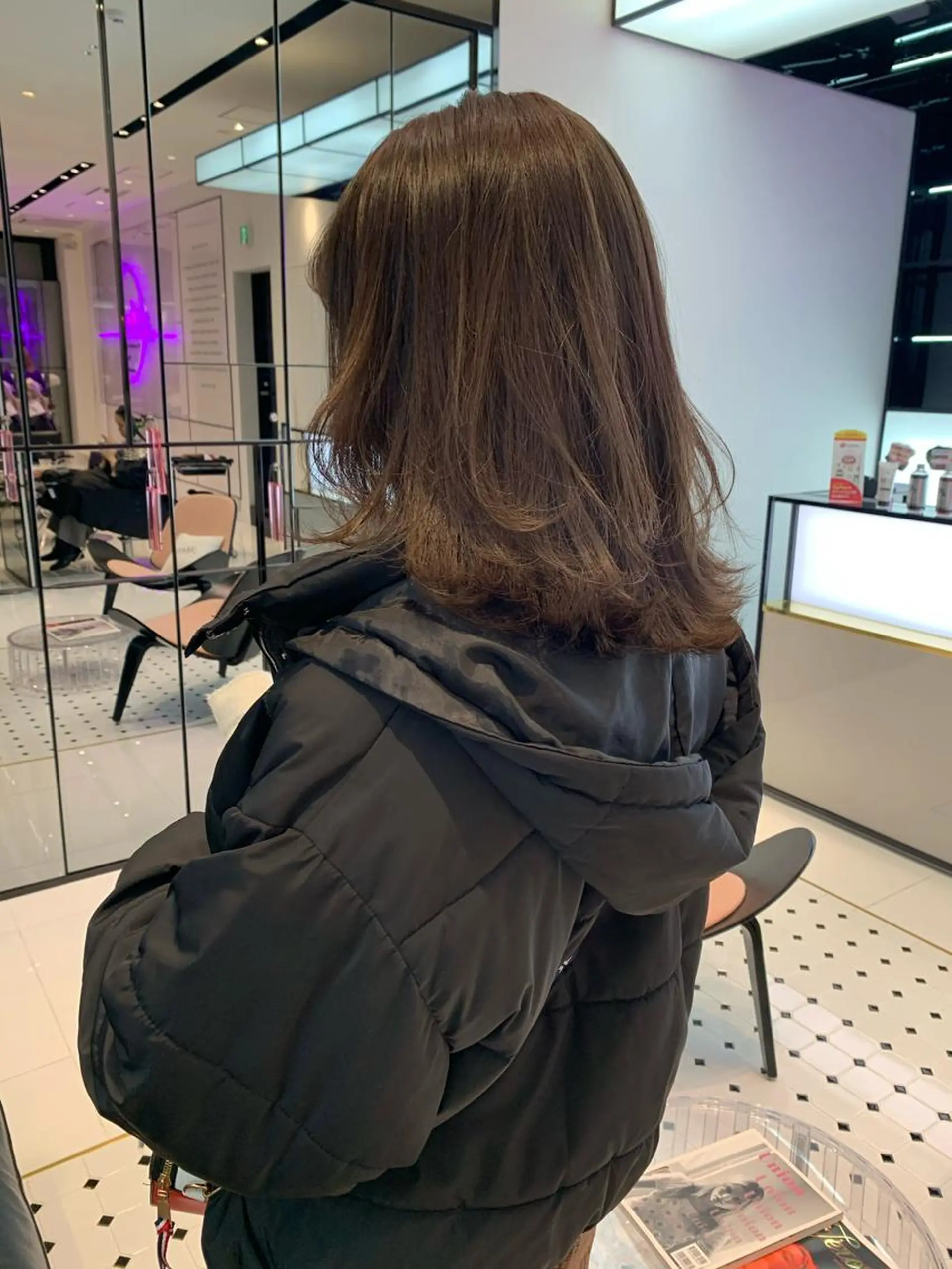 ミディアム カラー ハッシュカット/ハイ トーン/MANAMIのヘアスタイル