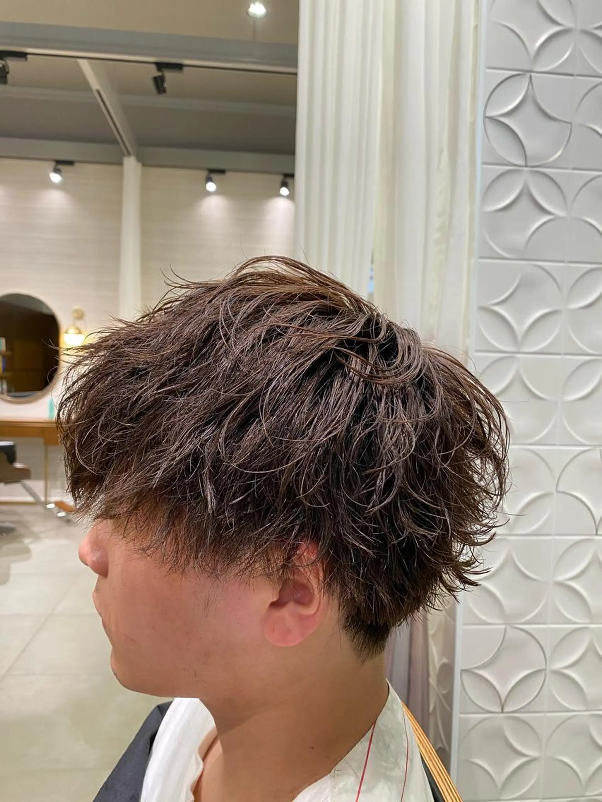 ショート パーマ メンズ マッシュ メンズパーマ ツイストスパイラルパーマ スパイラルパーマ FURUSHO所属・髪質改善/縮毛矯正 /メンズパーマ川田のヘアスタイル