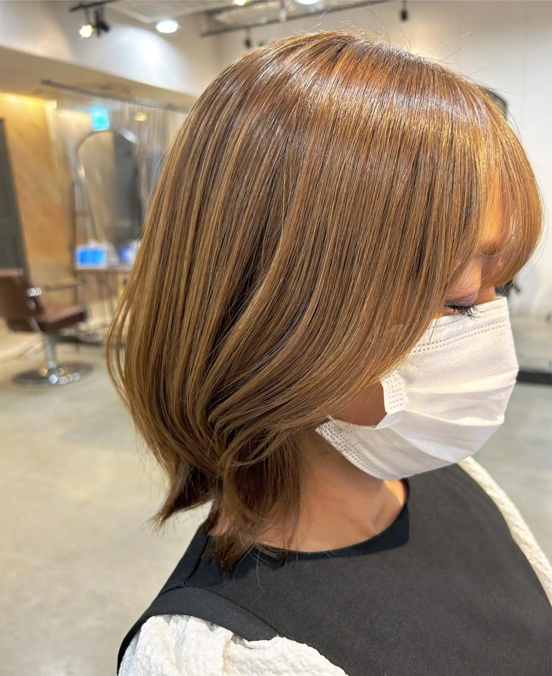 ミディアム レイヤーカット 艶髪/髪質改善 yukaのヘアスタイル