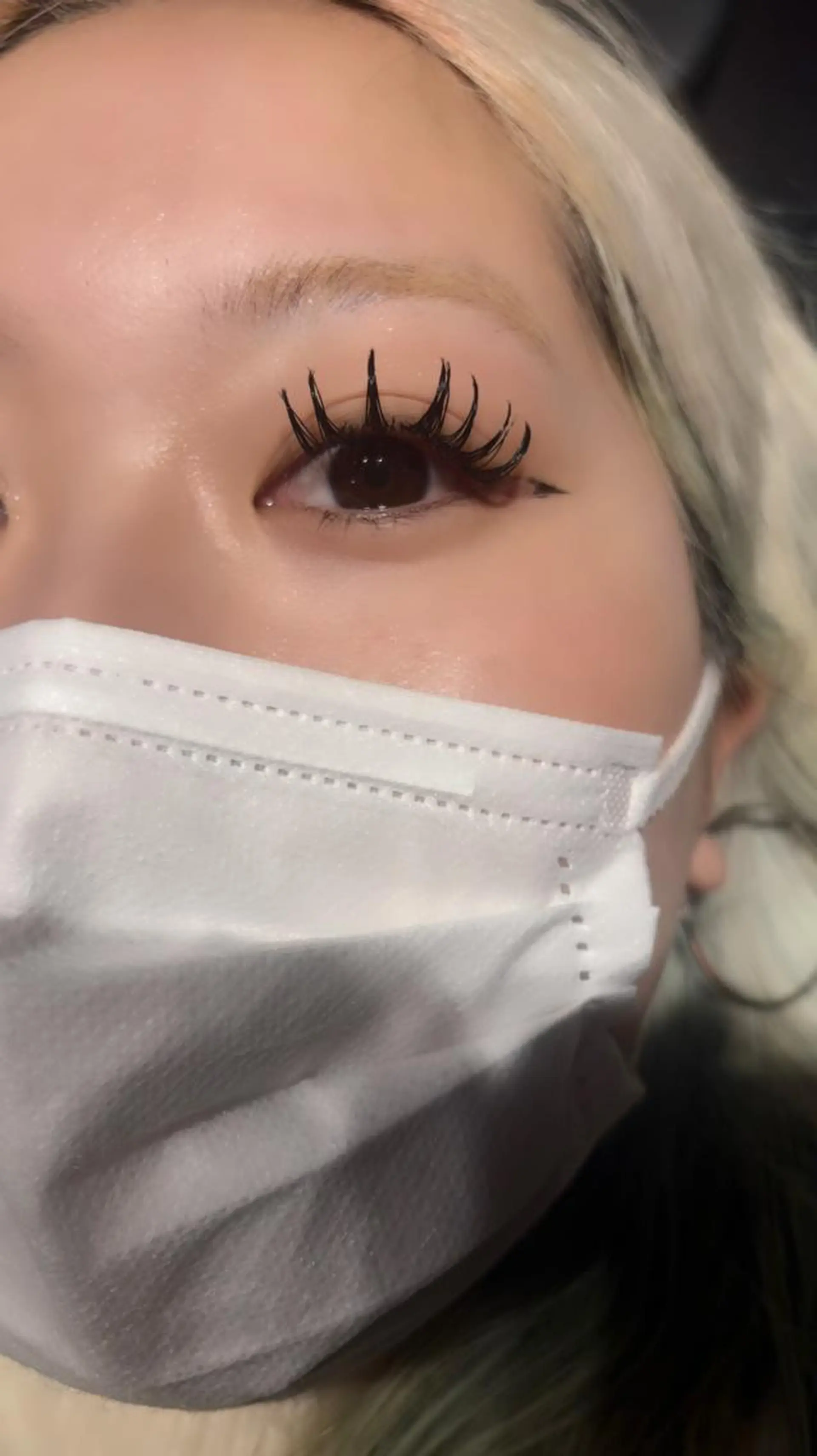 マツエク・マツパ マツエク 艶髪カラー💙ྀི/ アイ兼任👀/ミナルのマツエク・マツパデザイン