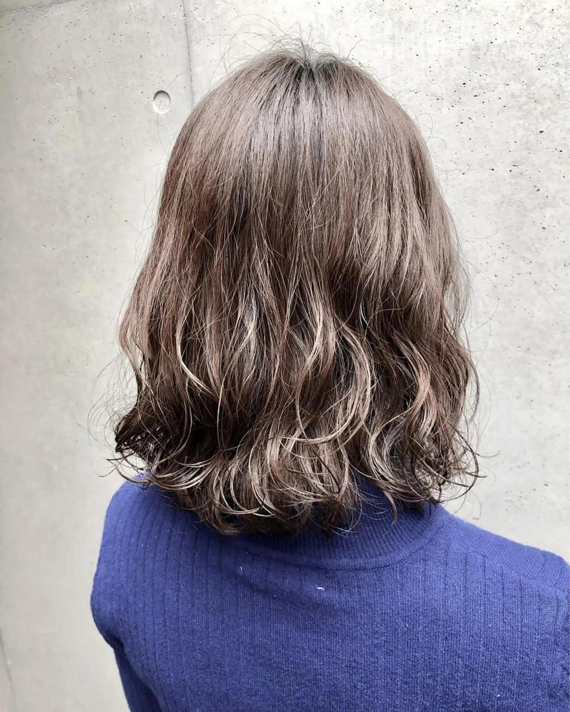 ミディアム パーマ ボブパーマコテ巻き風 パーマNo1深江秀平のヘアスタイル