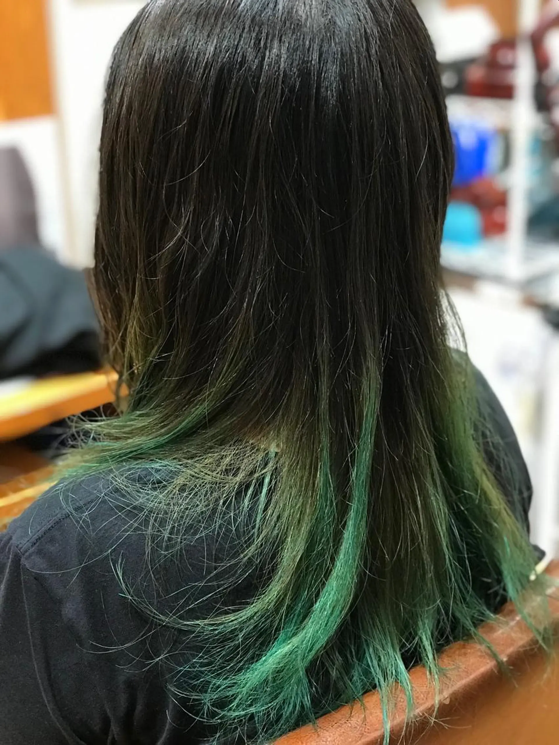 ロング ハイライト レイヤーカット ヘアカラー 代表　清水稔也 オージュアソムリエのヘアスタイル