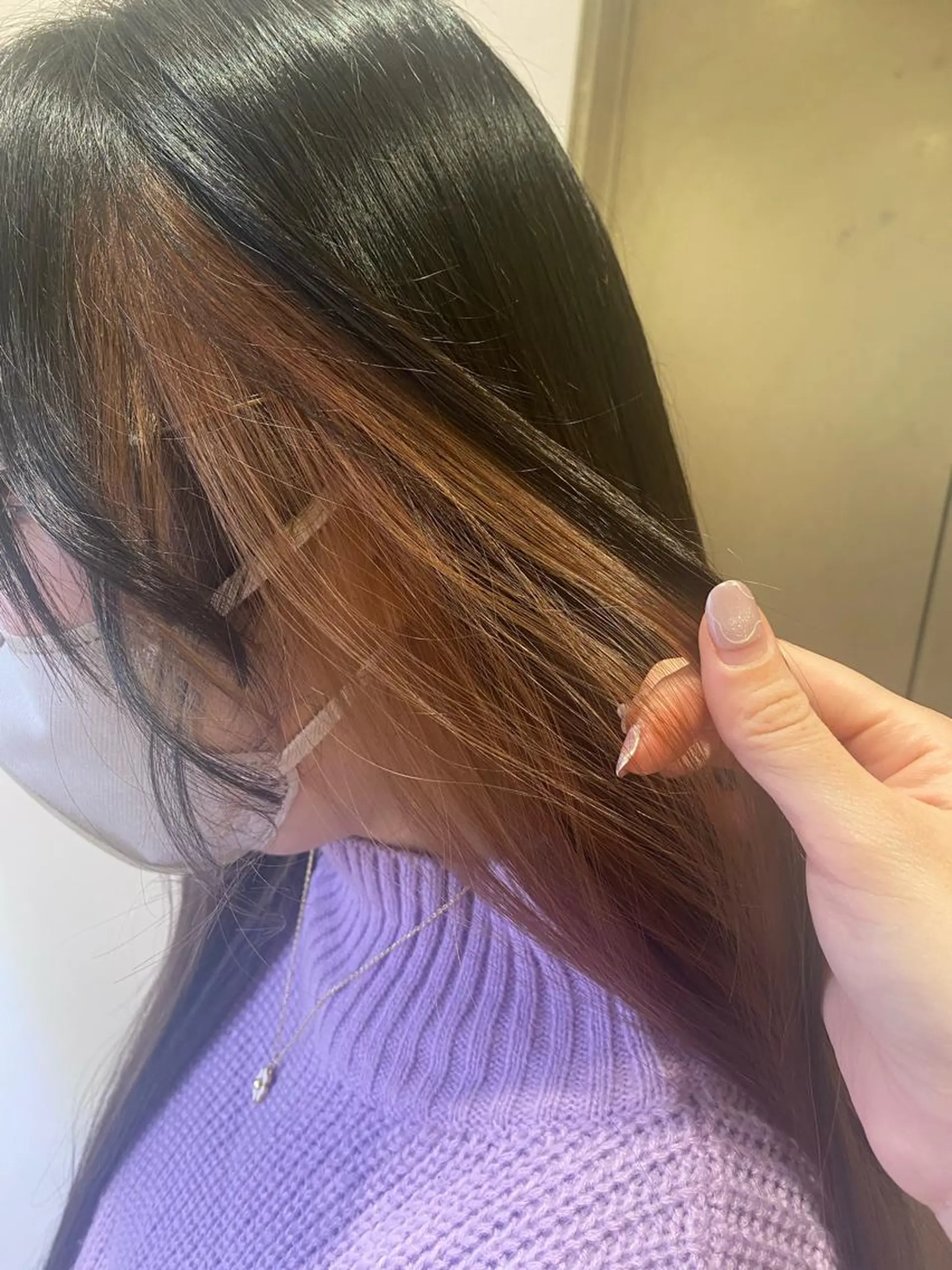 ロング カラー イヤリングカラー 艶カラー🌸アレンジ 🌹Sally🕊️のヘアスタイル