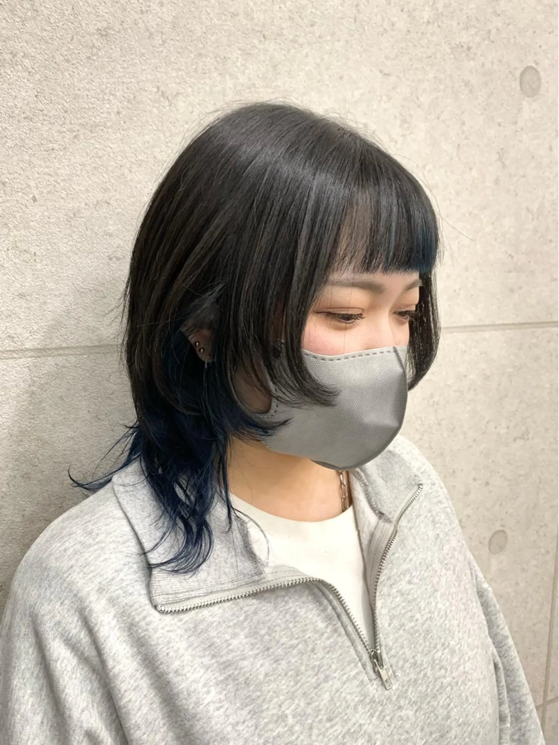ミディアム カラー レイヤー ハイトーン 暖色⭐︎KANAKOのヘアスタイル