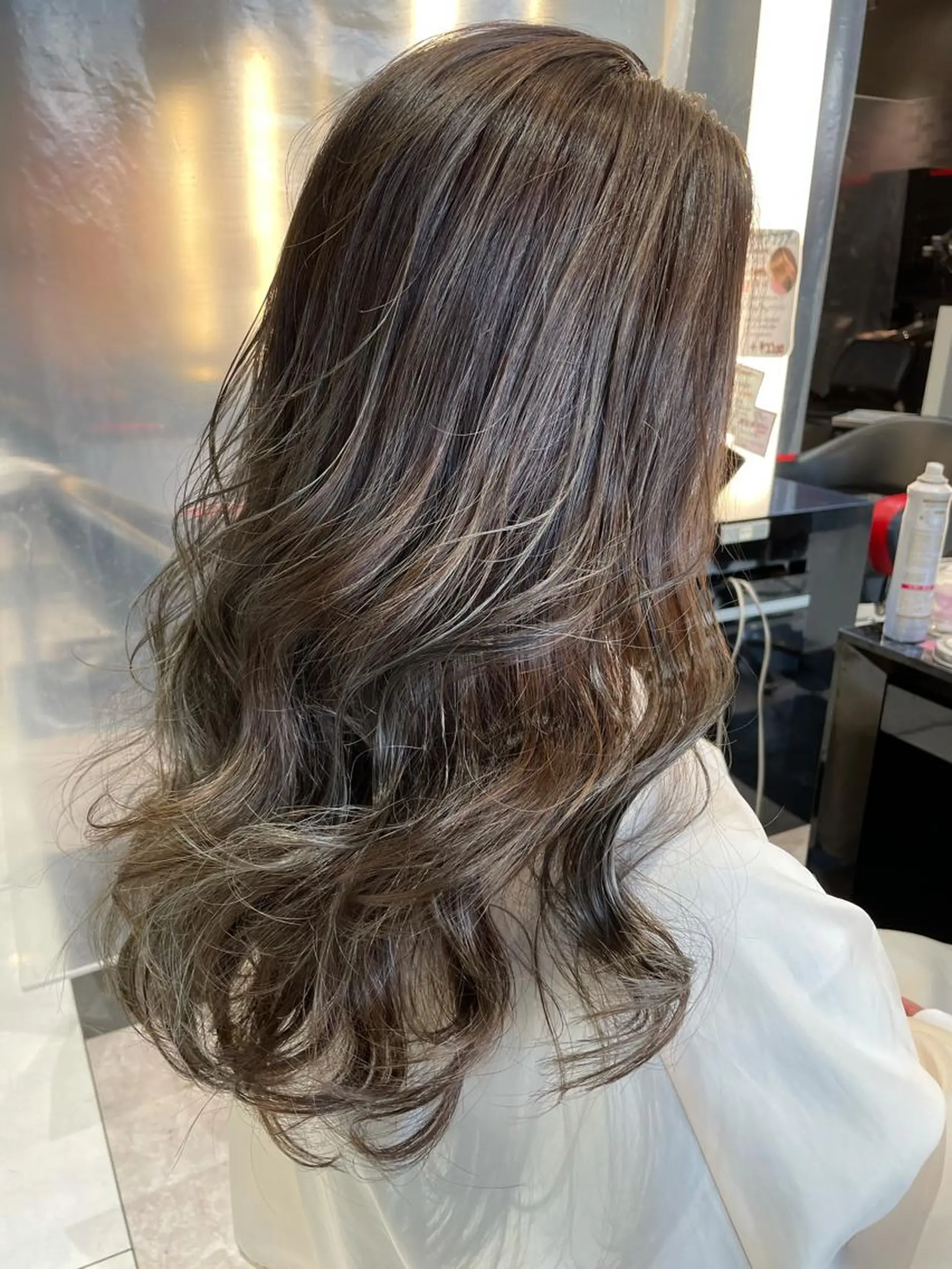 セミロング カラー ハイライトカラー ハイライト トリートメント ヘアカラー トリートメント メンズヘア特化 崎田 成人のヘアスタイル