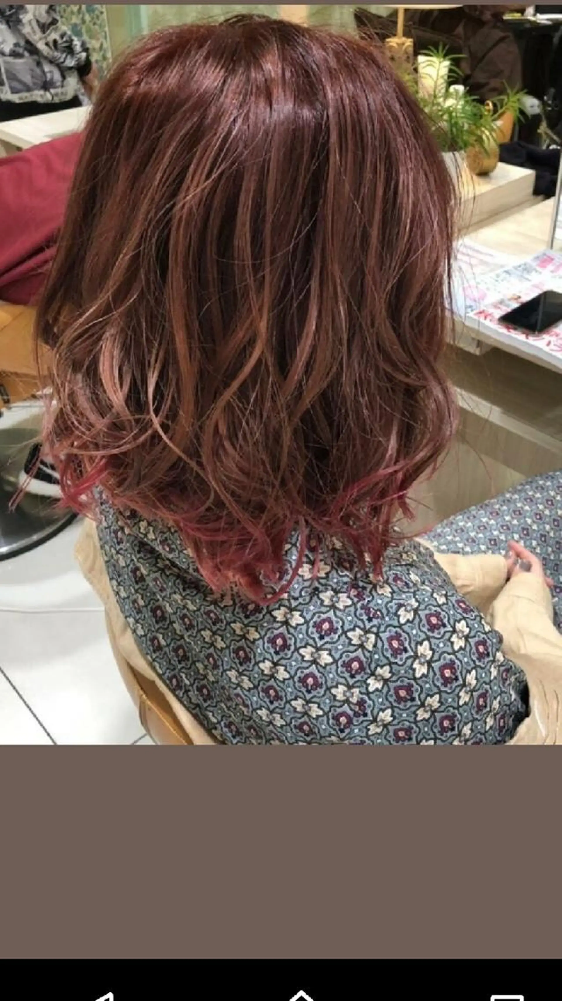 セミロング カラー パーマ Hair&Make EARTHのヘアスタイル