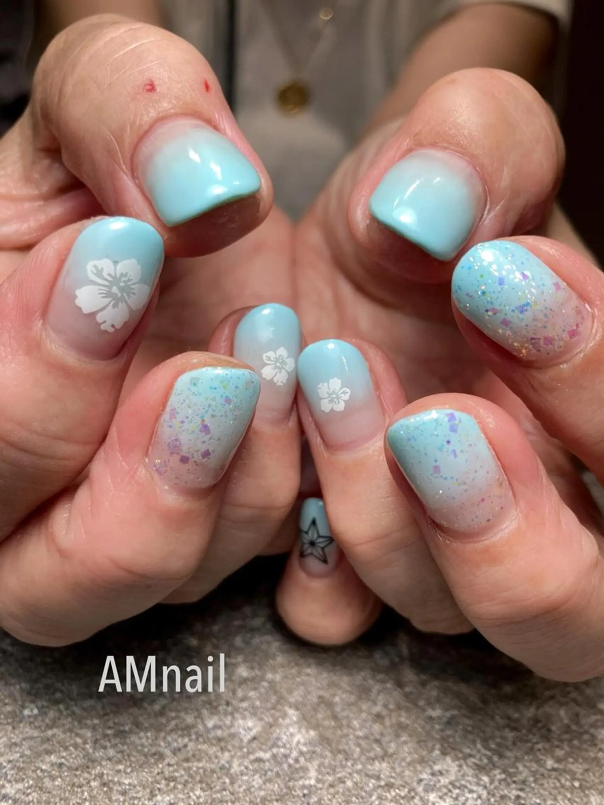 ネイル アートネイル 持ち込み ハンドネイル Am:nail 柏 SUE（スゥ）のネイルデザイン