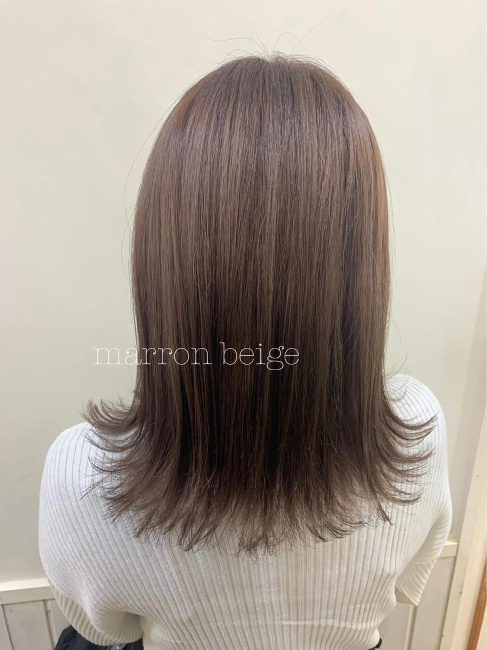 ミディアム カラー カット ヘアカラー トリートメント ぱつっとボブ/ 小野あかねのその他イメージ