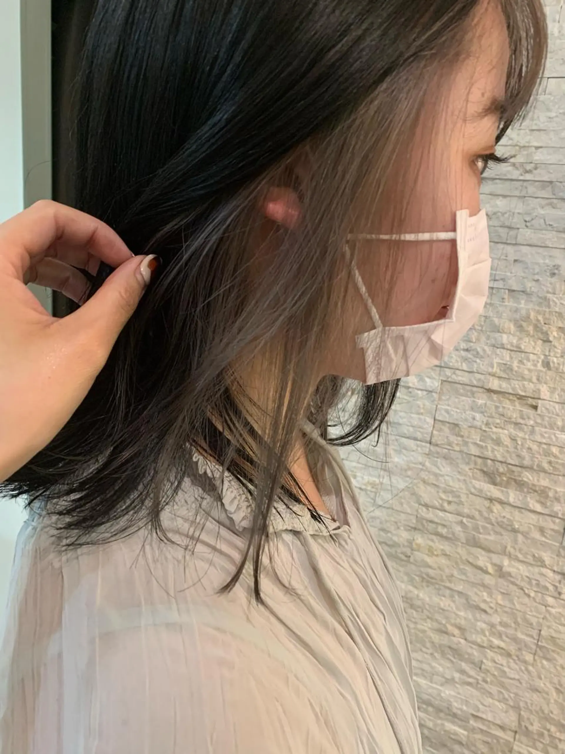 カラー グレージュ SUNS by TRUNK所属・✄折橋 彩花🐶🍑のヘアスタイル