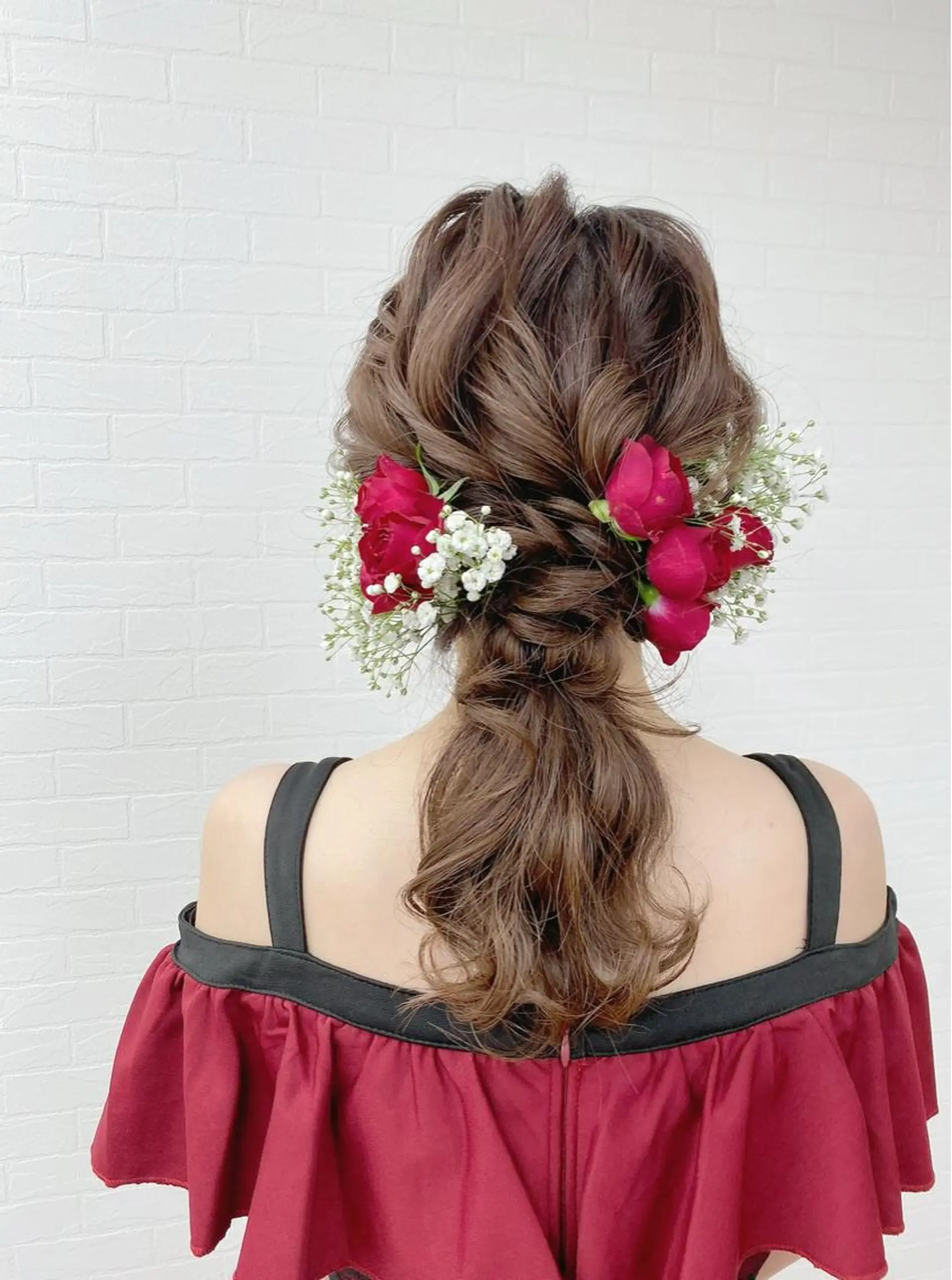 セミロング ヘアアレンジ ヘアセット GRANLUSSO 〜グランルッソ駅前店所属・木口 嘉美のヘアスタイル