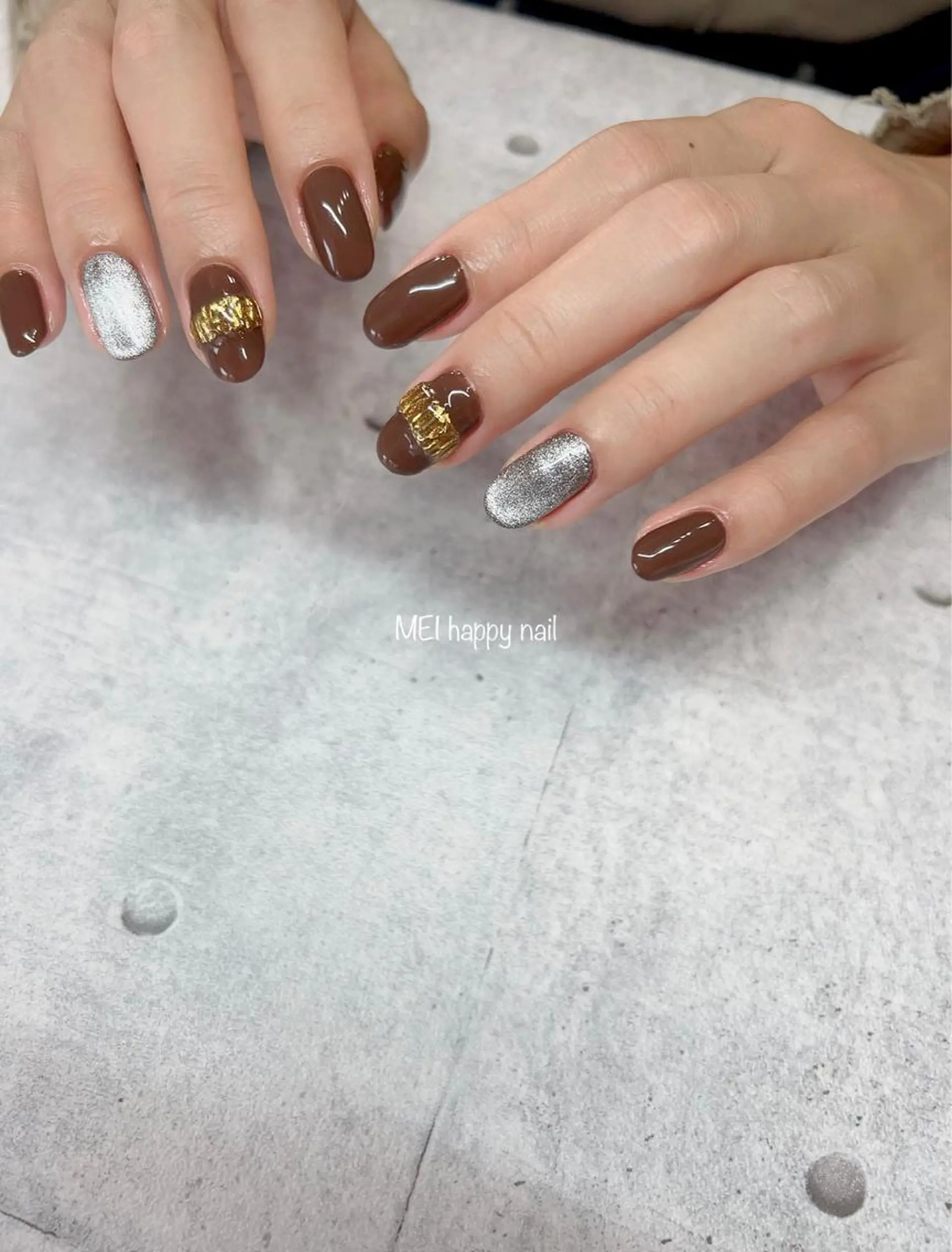 ネイル 北浦和 自爪育成ケアのネイルデザイン