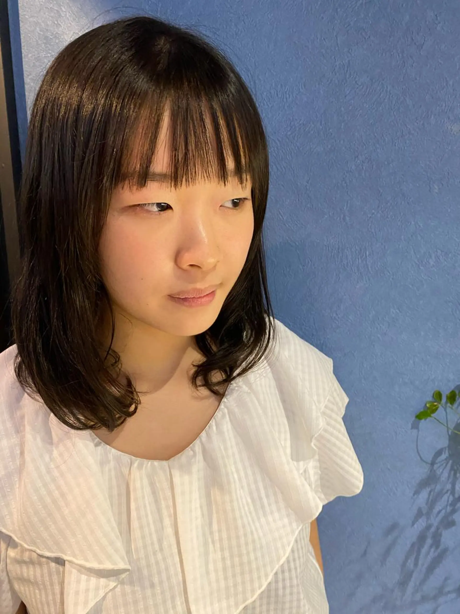 ミディアム 大内 郁のヘアスタイル