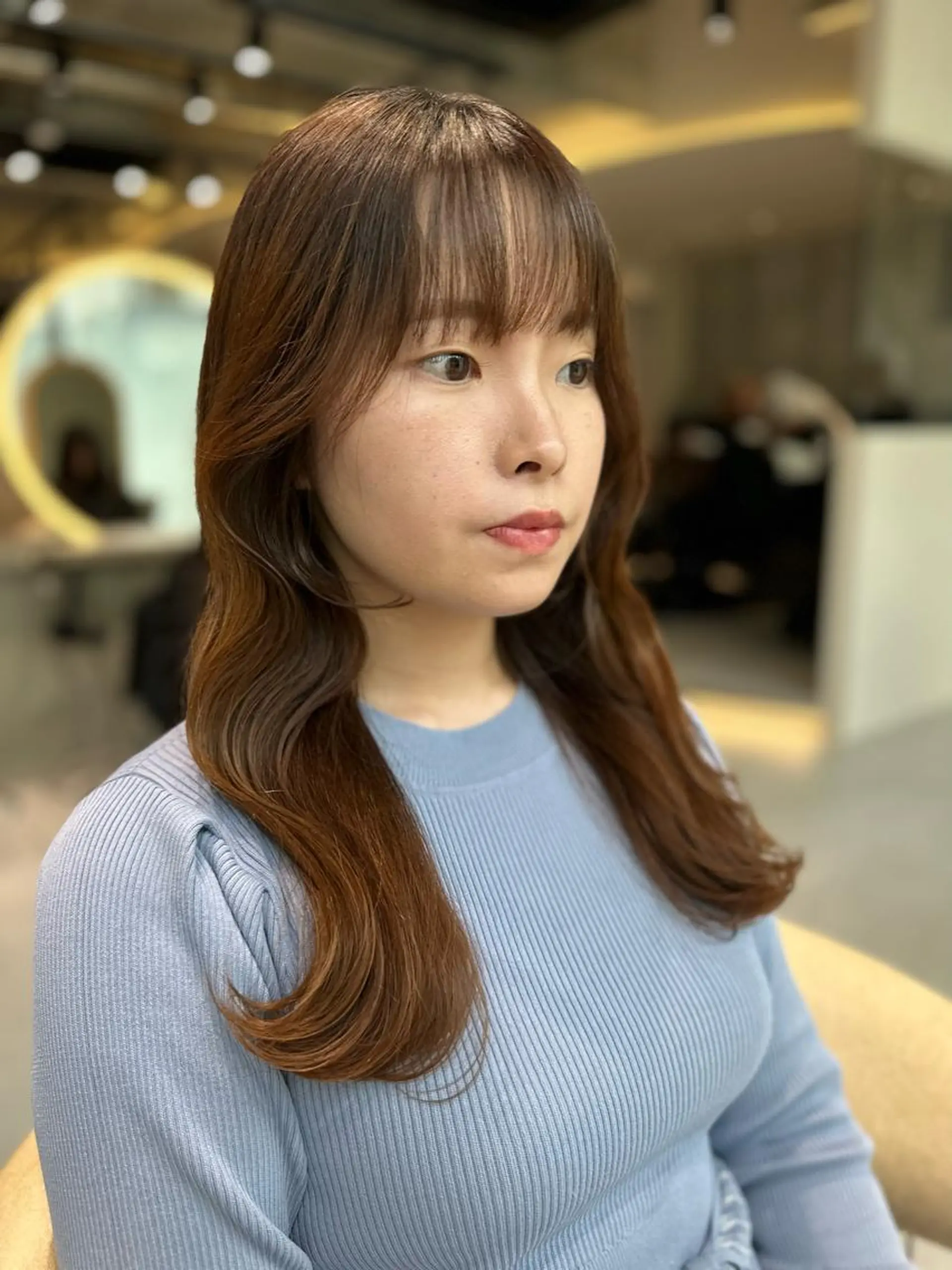 ロング カット ヘアカラー 縮毛矯正 トリートメント ✨髪質改善特化✨副 店長椎葉信乃介のヘアスタイル