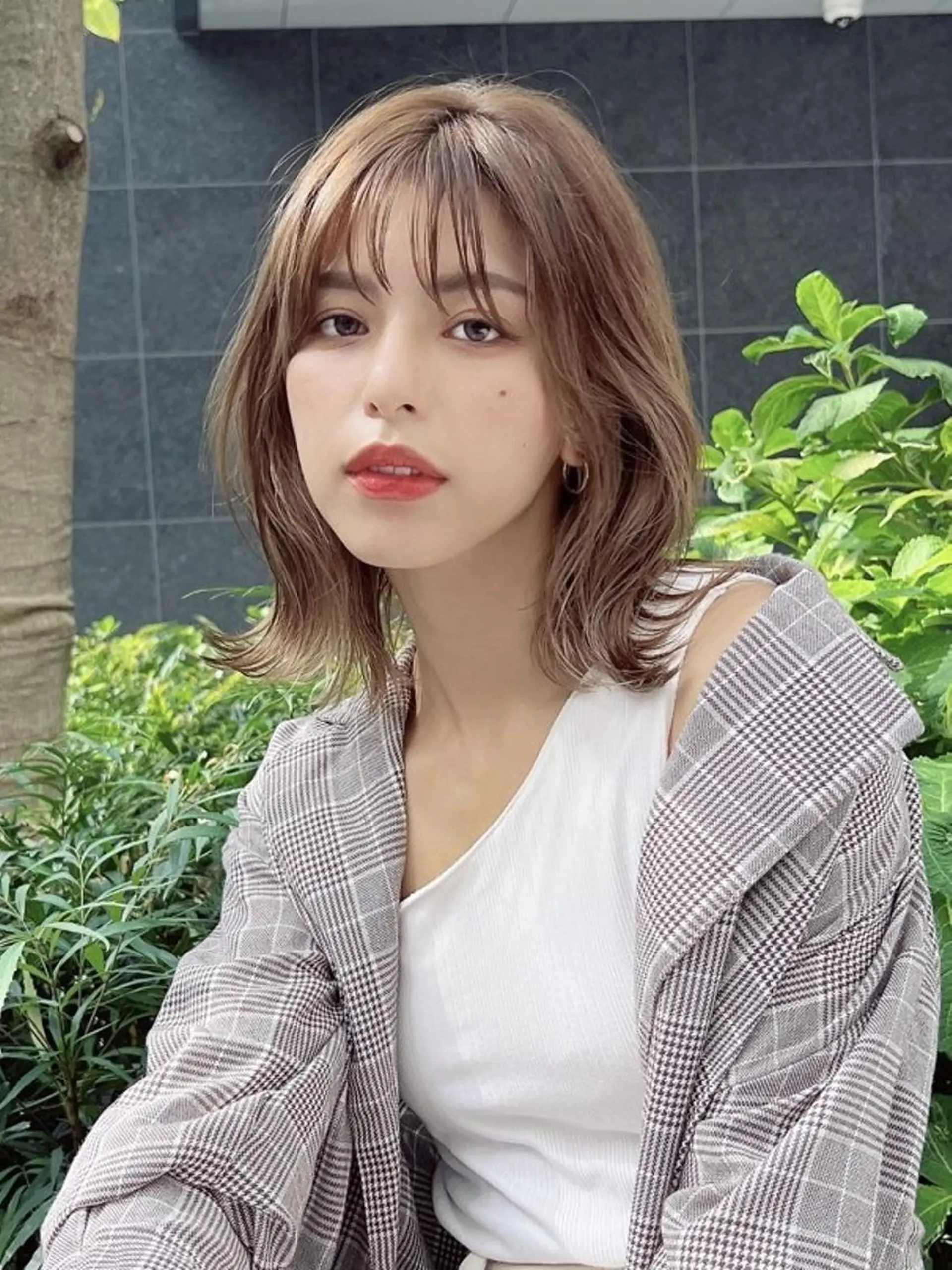 ミディアム カット トリートメント SOURCE 堺東のヘアスタイル