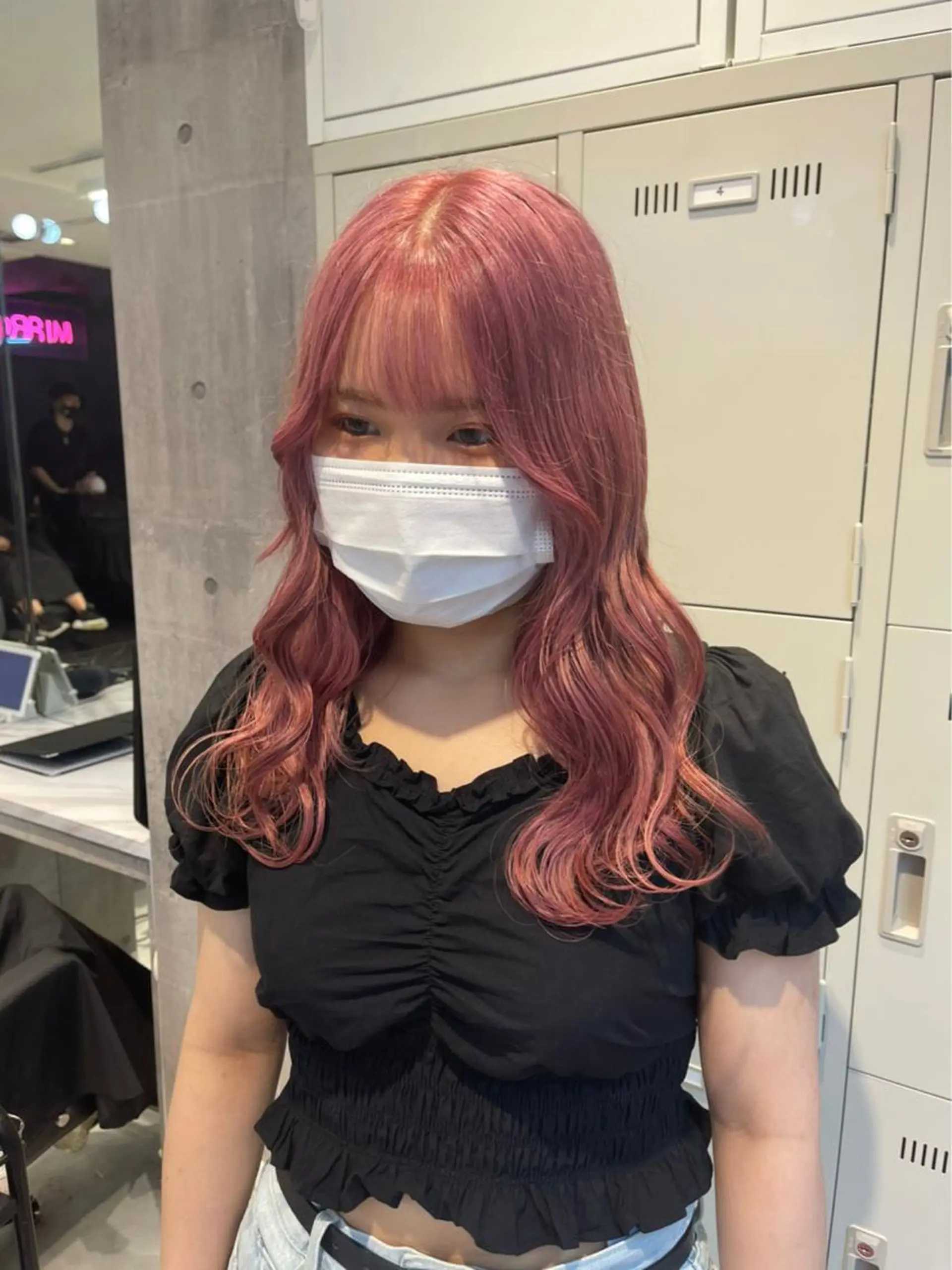 セミロング カラー カット ヘアカラー トリートメント 韓国ヘア特化💍 tiam💍ブリーチのヘアスタイル