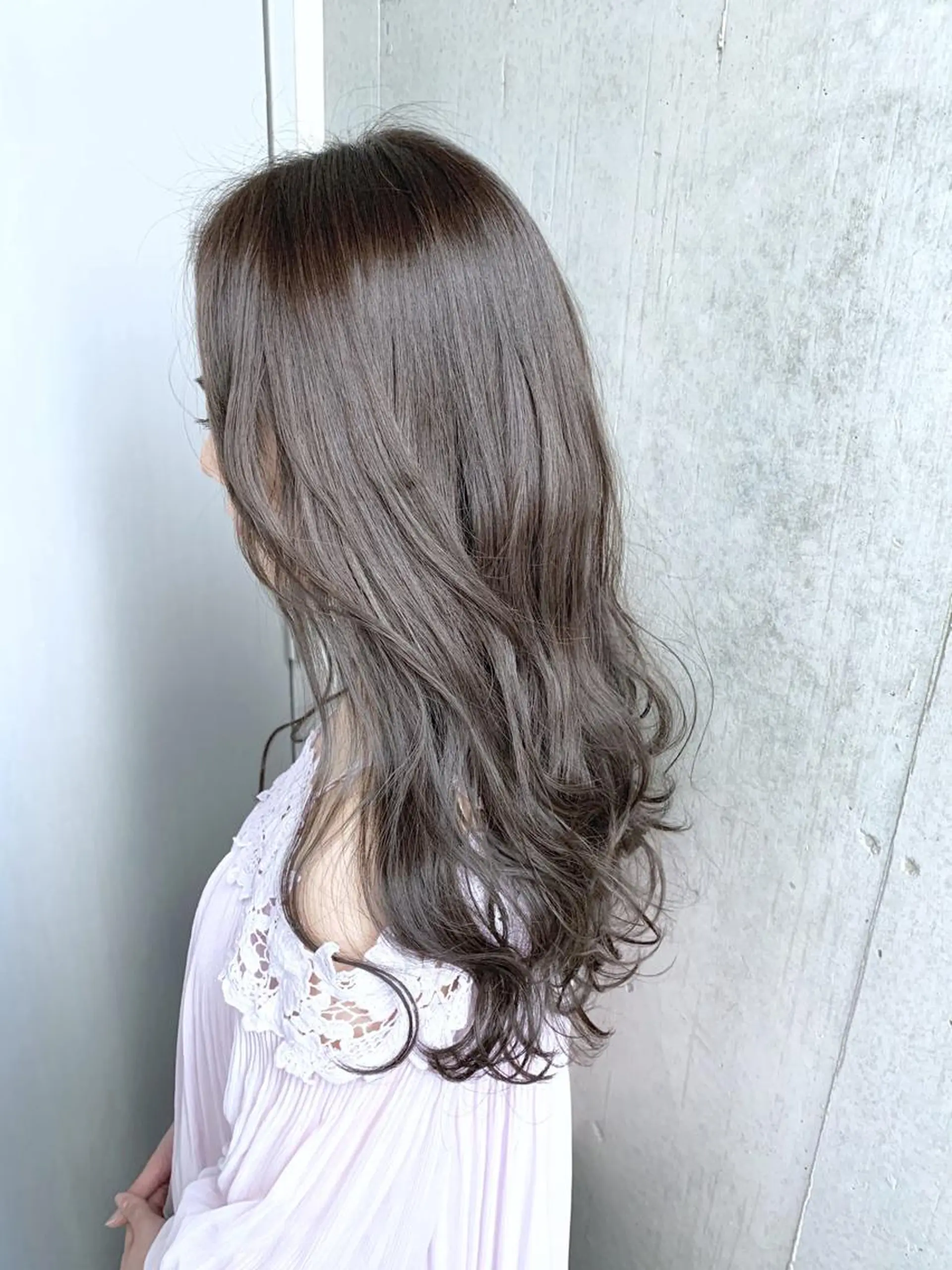 ロング カラー パーマ ヘアアレンジ グレージュ ヘアカラー トリートメント filo byFeria渋谷所属・縮毛矯正/美髪 髪質改善/石田幸輔のヘアスタイル
