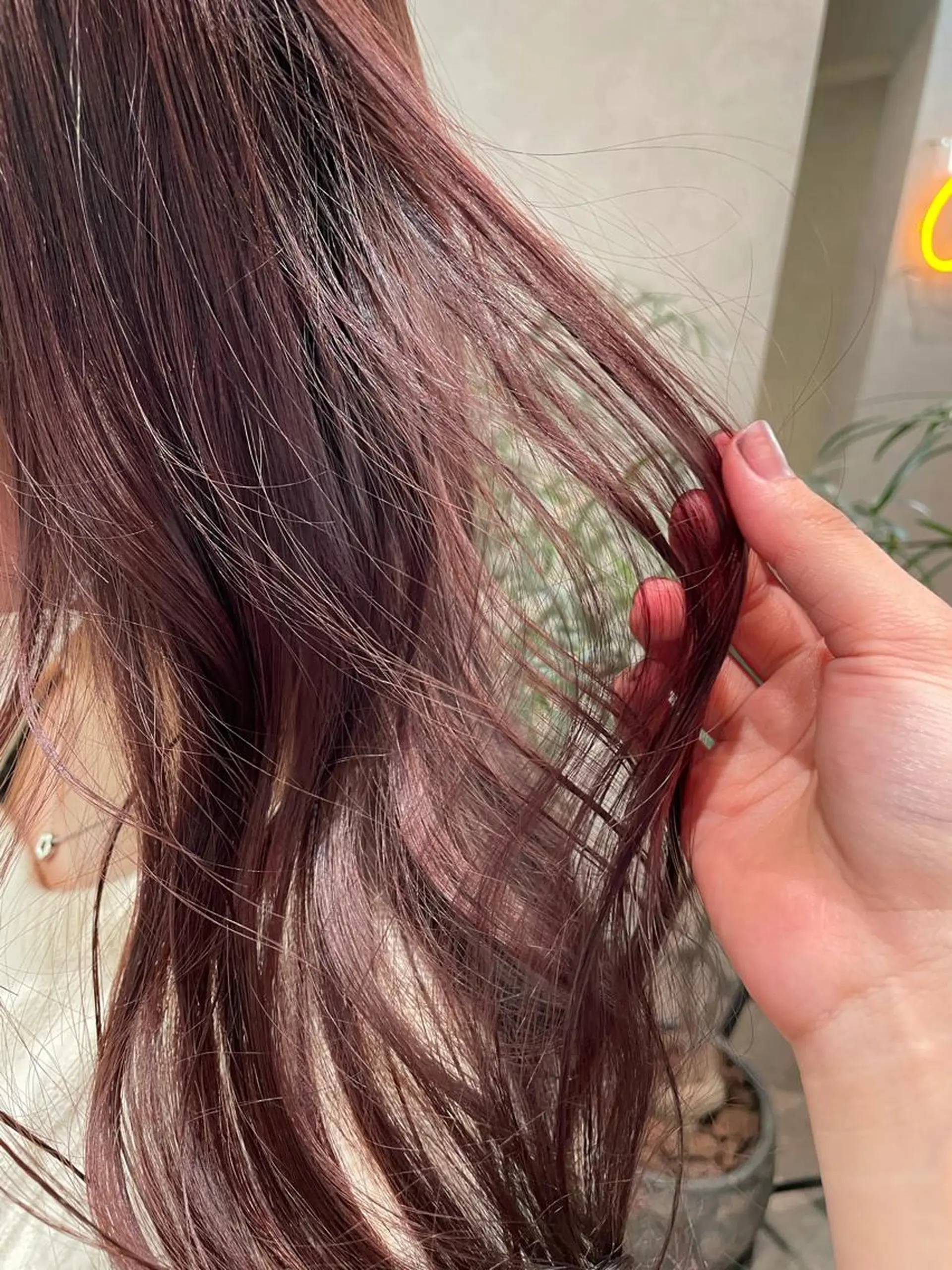 ロング カラー ブラウンカラー ピンクカラー ピンクブラウン ヘアカラー ナチュラル透明感🌱 小山美樹子のヘアスタイル