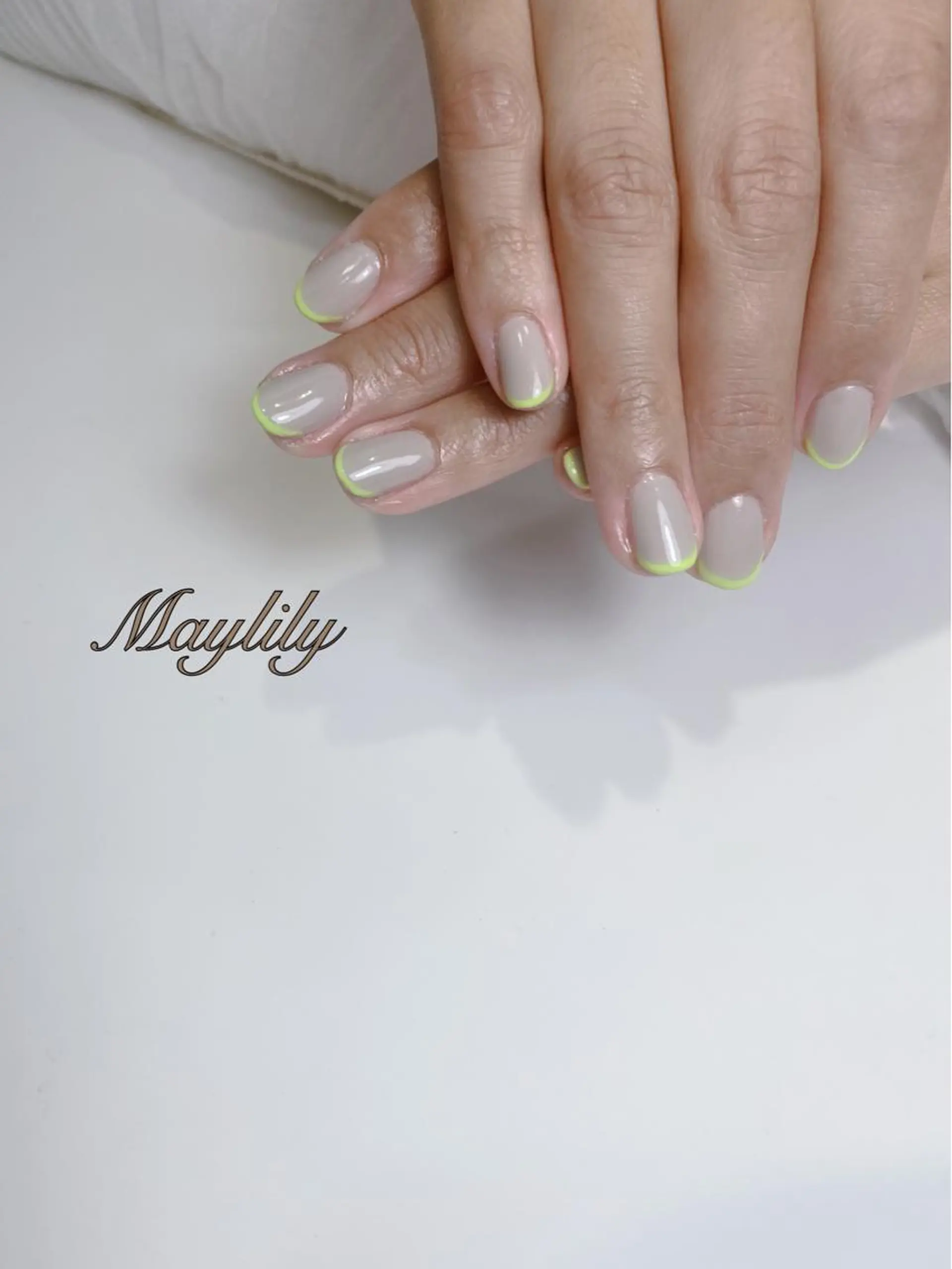 ネイル フレンチネイル 持ち込み ハンドネイル Nail salon Maylily所属・Nail salon Maylilyのネイルデザイン