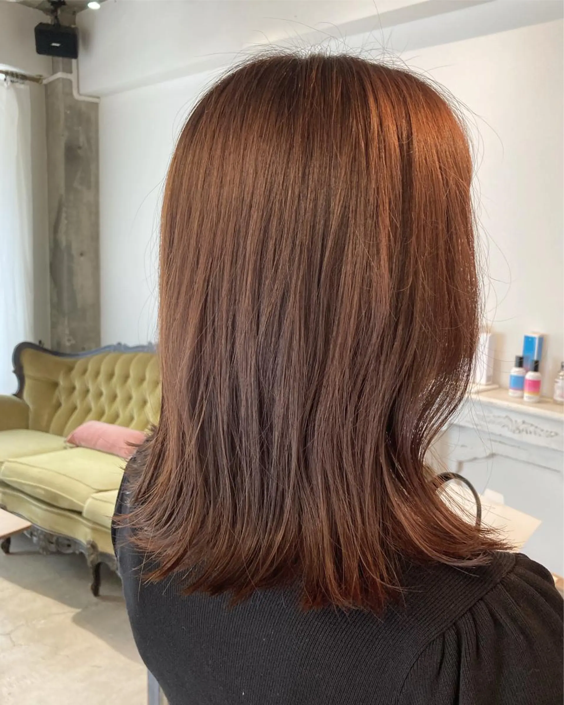 カラー ブリーチ ブリーチなしカラー オレンジ Hair Life Design NiCO所属・カットモデル 募集中/アスカのヘアスタイル