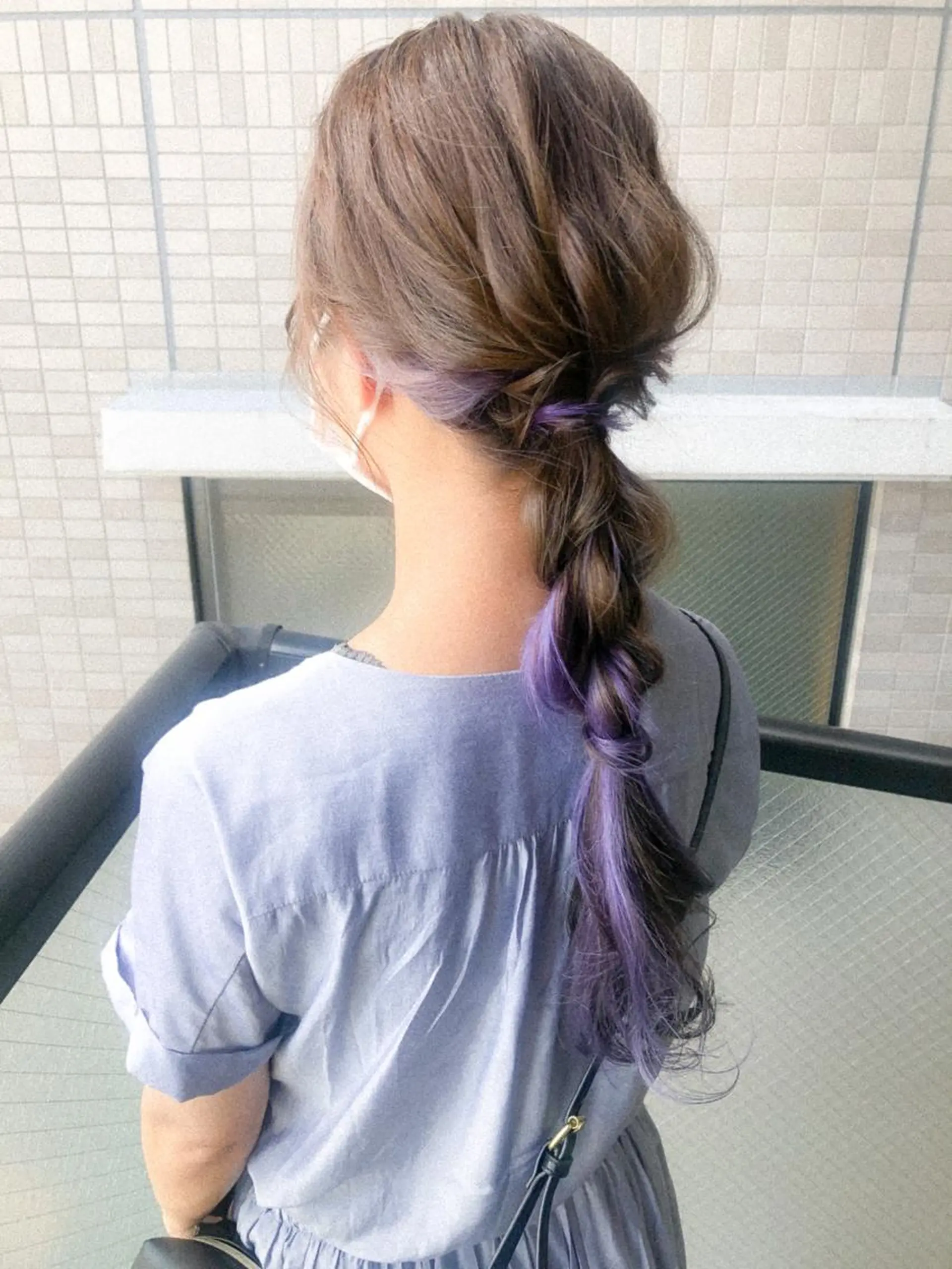 ロング パープルカラー ヘアカラー カラーパティシエ facce🌼ikoのヘアスタイル