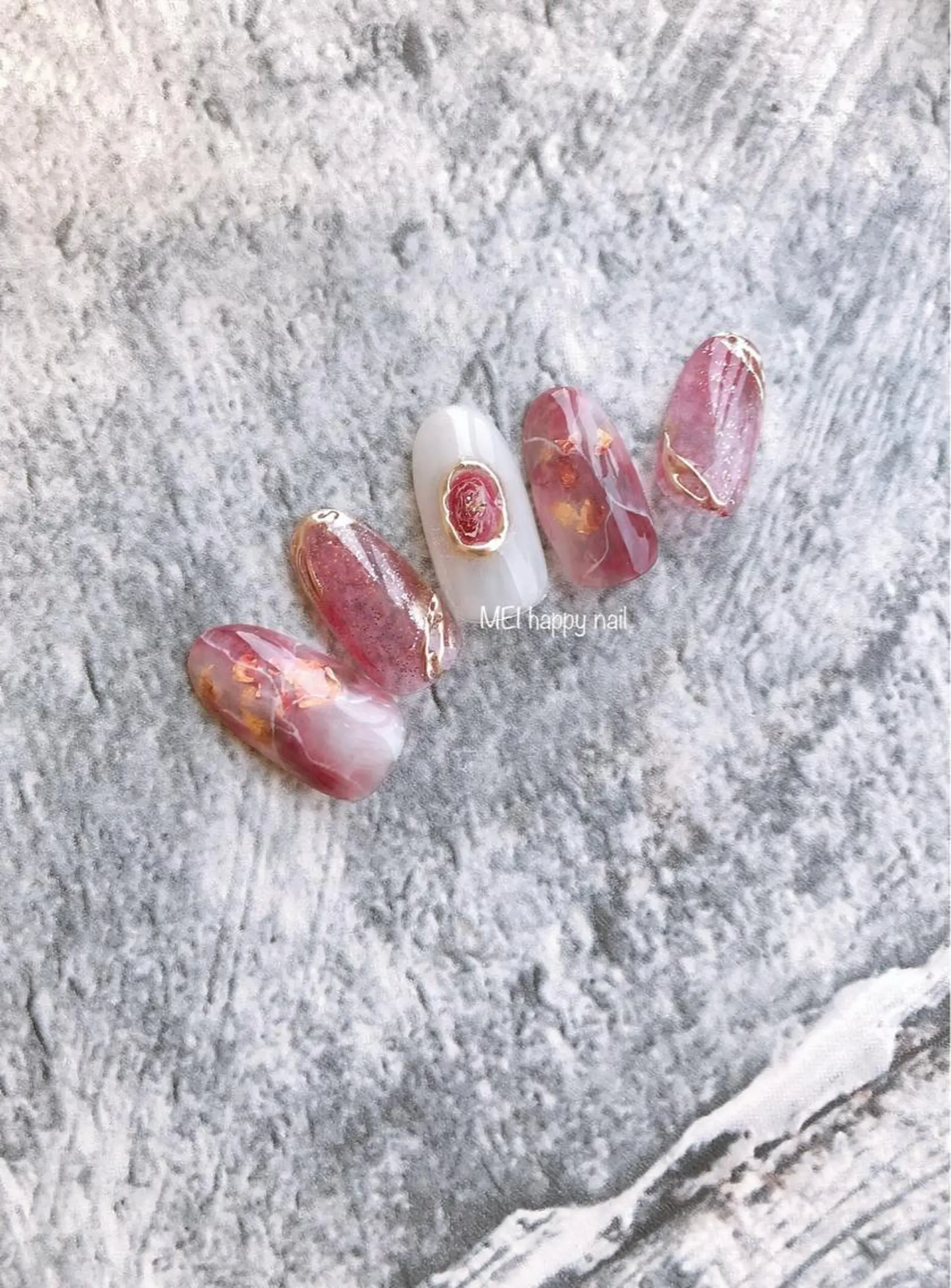 ネイル ジェルネイル パラジェル 北浦和 自爪育成ケアのネイルデザイン