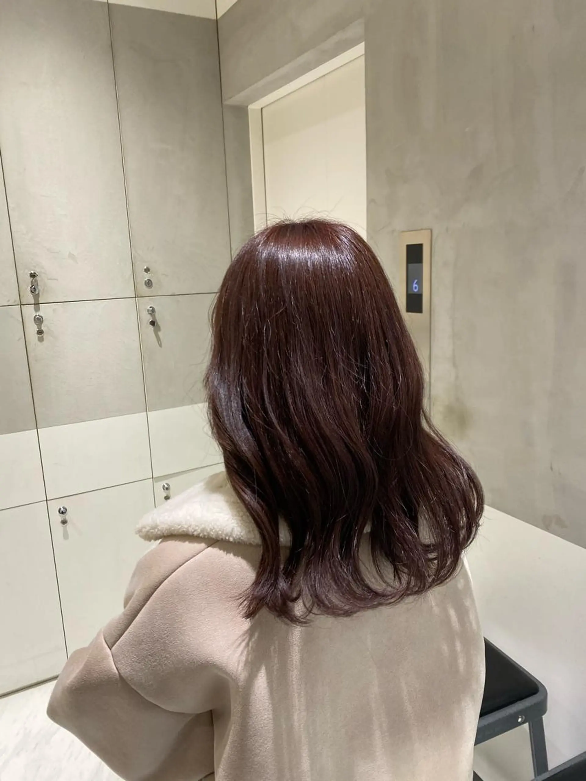 セミロング カラー ヘアカラー トリートメント ヘアセット ナチュラル/韓国💎 haruka 💎のヘアスタイル