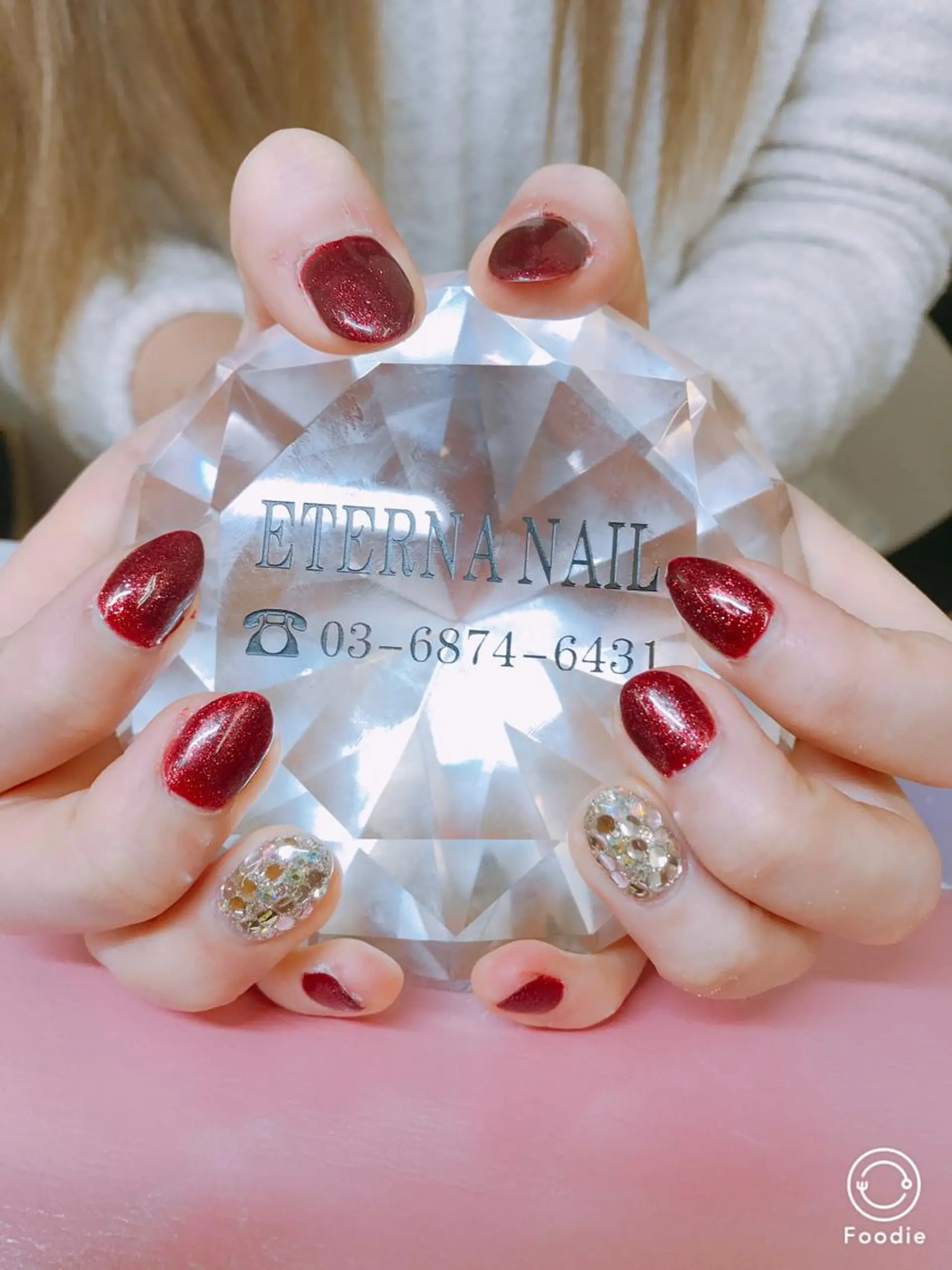 ネイル ストーンネイル プライベートサロン eternanailのネイルデザイン