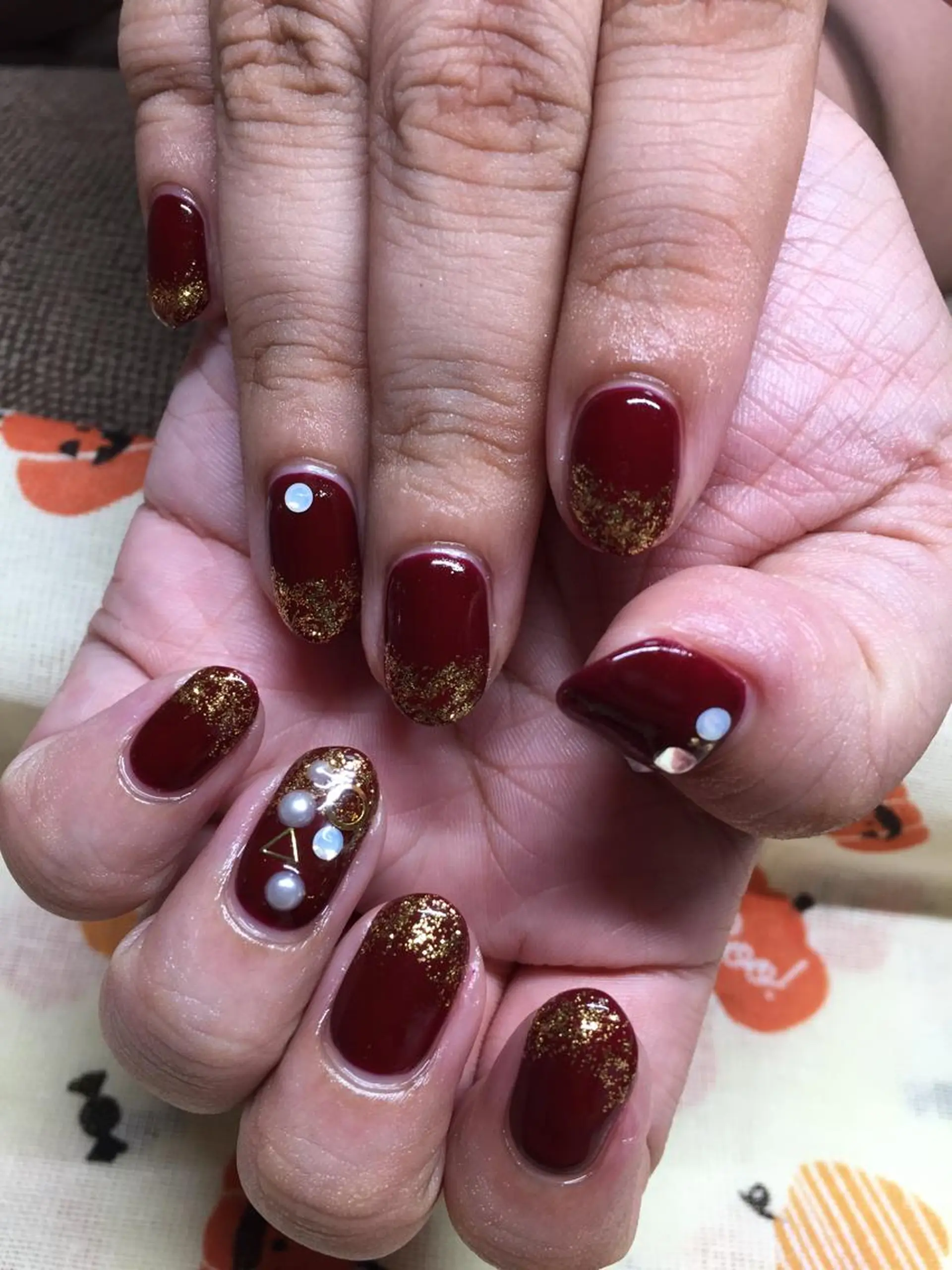 ネイル ボルドー Sakura NaiLのネイルデザイン