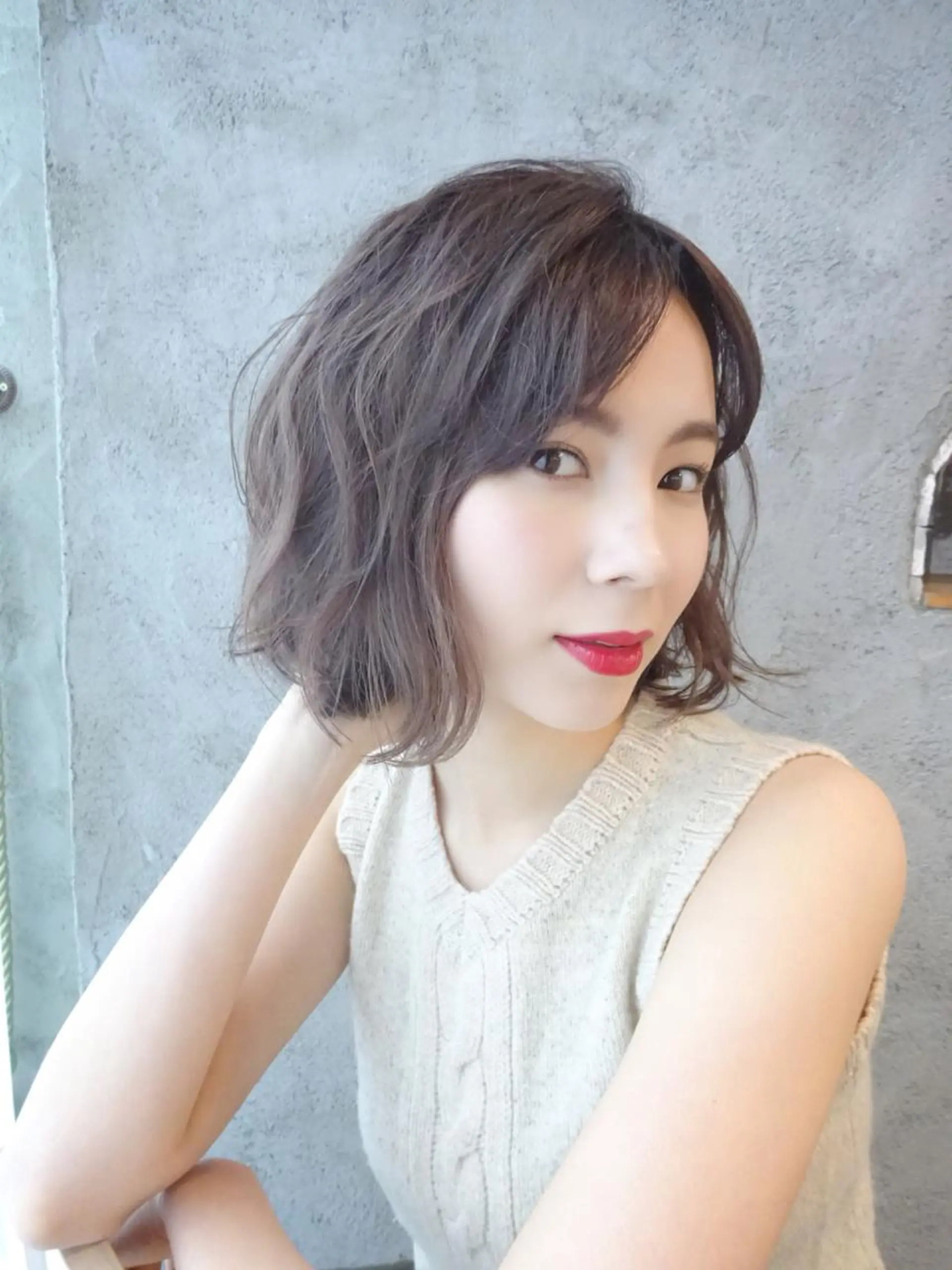 ショート カラー ボブ EMANON天神所属・Hitomi Ezakiのヘアスタイル