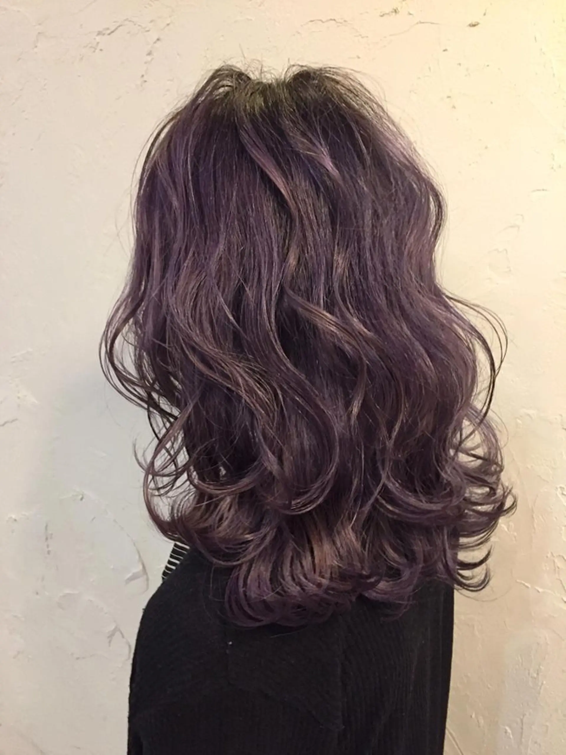 セミロング カラー ブリーチ カット ヘアカラー 韓国レイヤー外国人風 透明感カラー髪質改善のヘアスタイル