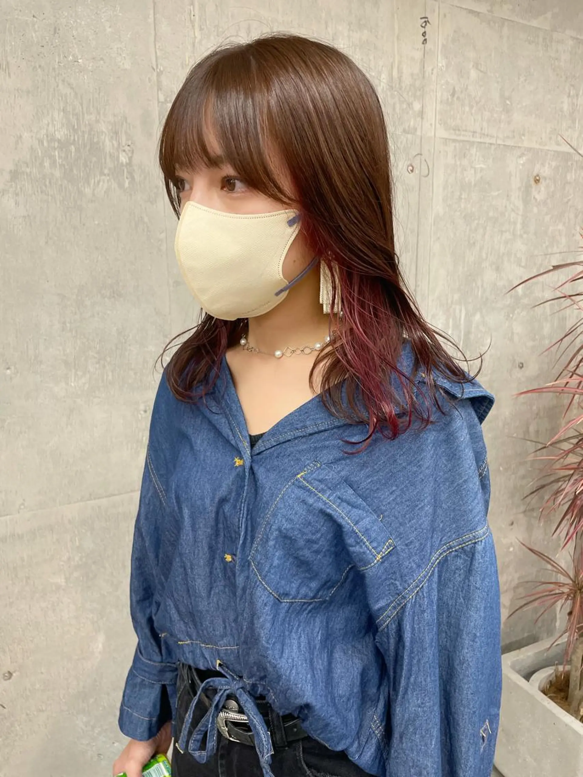 ロング カラー ショートボブ アッシュ ハイトーンカラー インナーカラー ボブ 江上拓郎/ショート /酸性ストレートのヘアスタイル