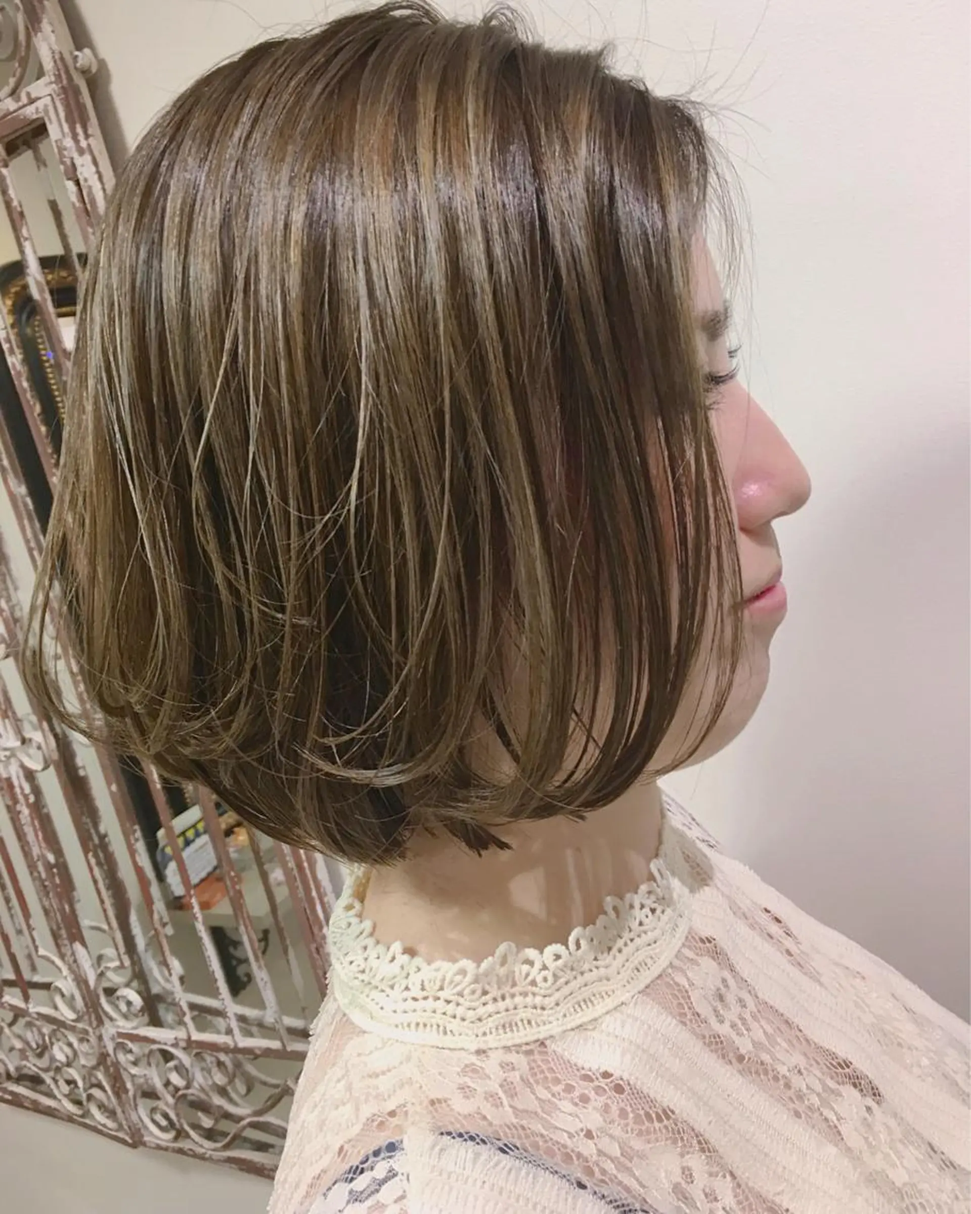 ショート カラー ボブ 🩷🍭中津・梅田 エリア🍬💜のヘアスタイル