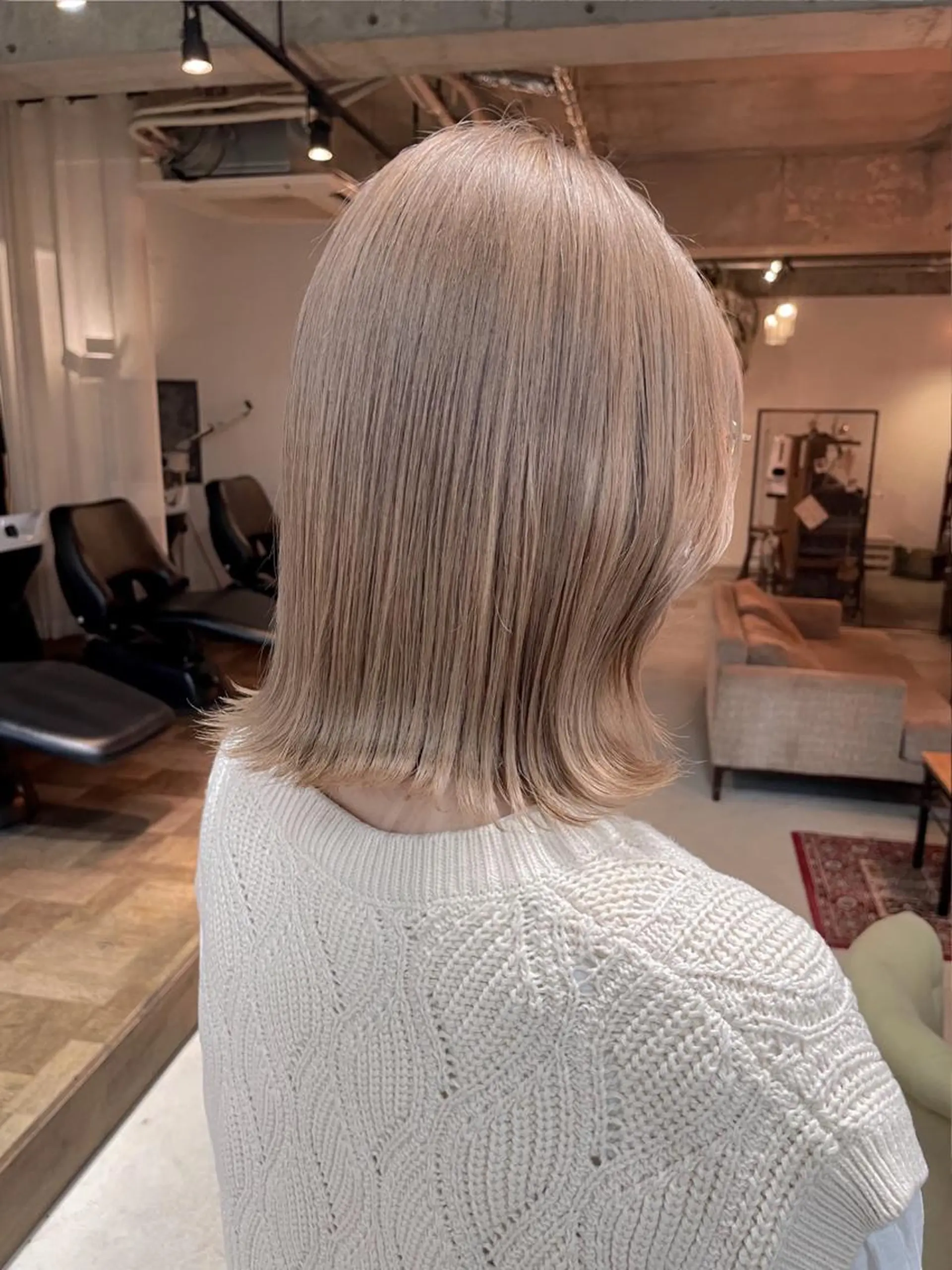 ミディアム カラー unico.所属・韓国ヘア/暖色カラー 新美多英のヘアスタイル