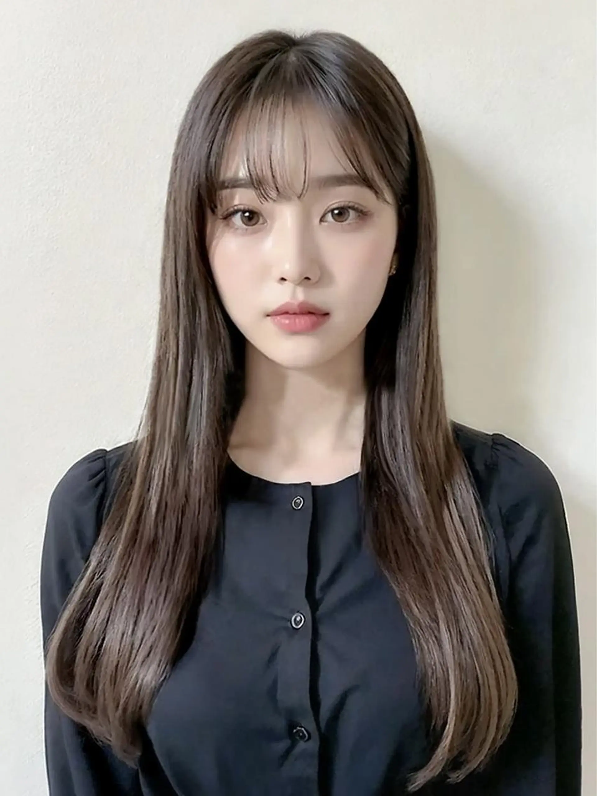 ロング ボブ 髪質改善 レイヤーカット 縮毛矯正 トリートメント カット ヘアカラー トリートメント Mina/岡山/矯正 ブリーチ/レイヤーのヘアスタイル