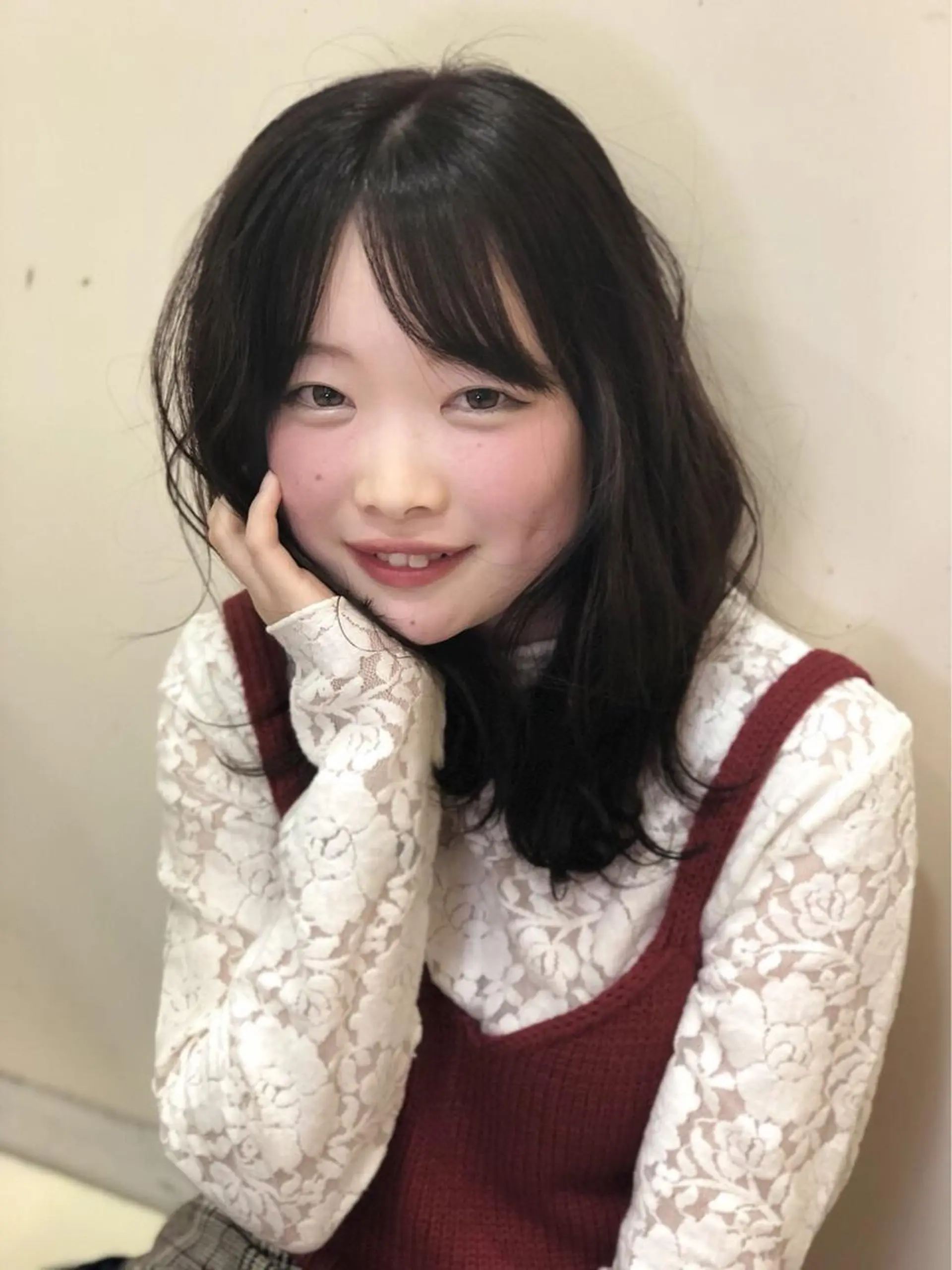 セミロング カラー 関口 友行のヘアスタイル