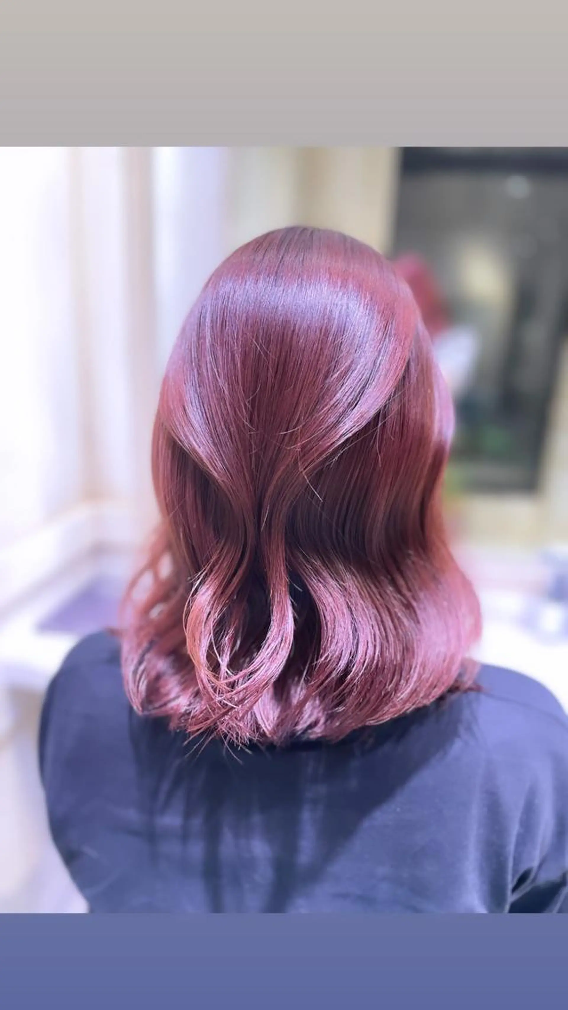 セミロング カラー 🌷ピンク/韓国風 暖色カラー ゆい🌷のヘアスタイル