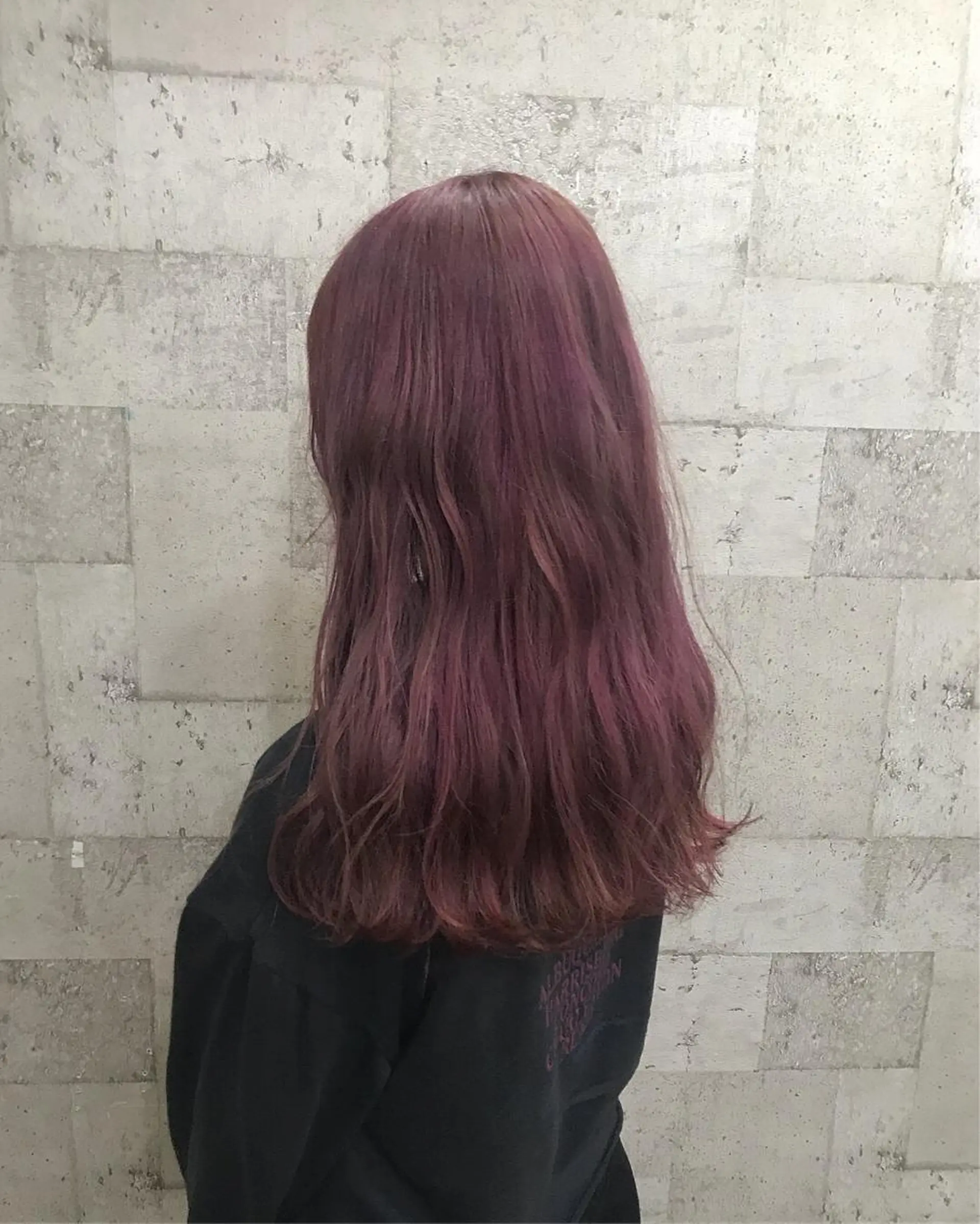 ロング カラー ブリーチ ピンクカラー ピンクパープル パープルカラー インナーカラー/天神 ブリーチ/吉田のヘアスタイル