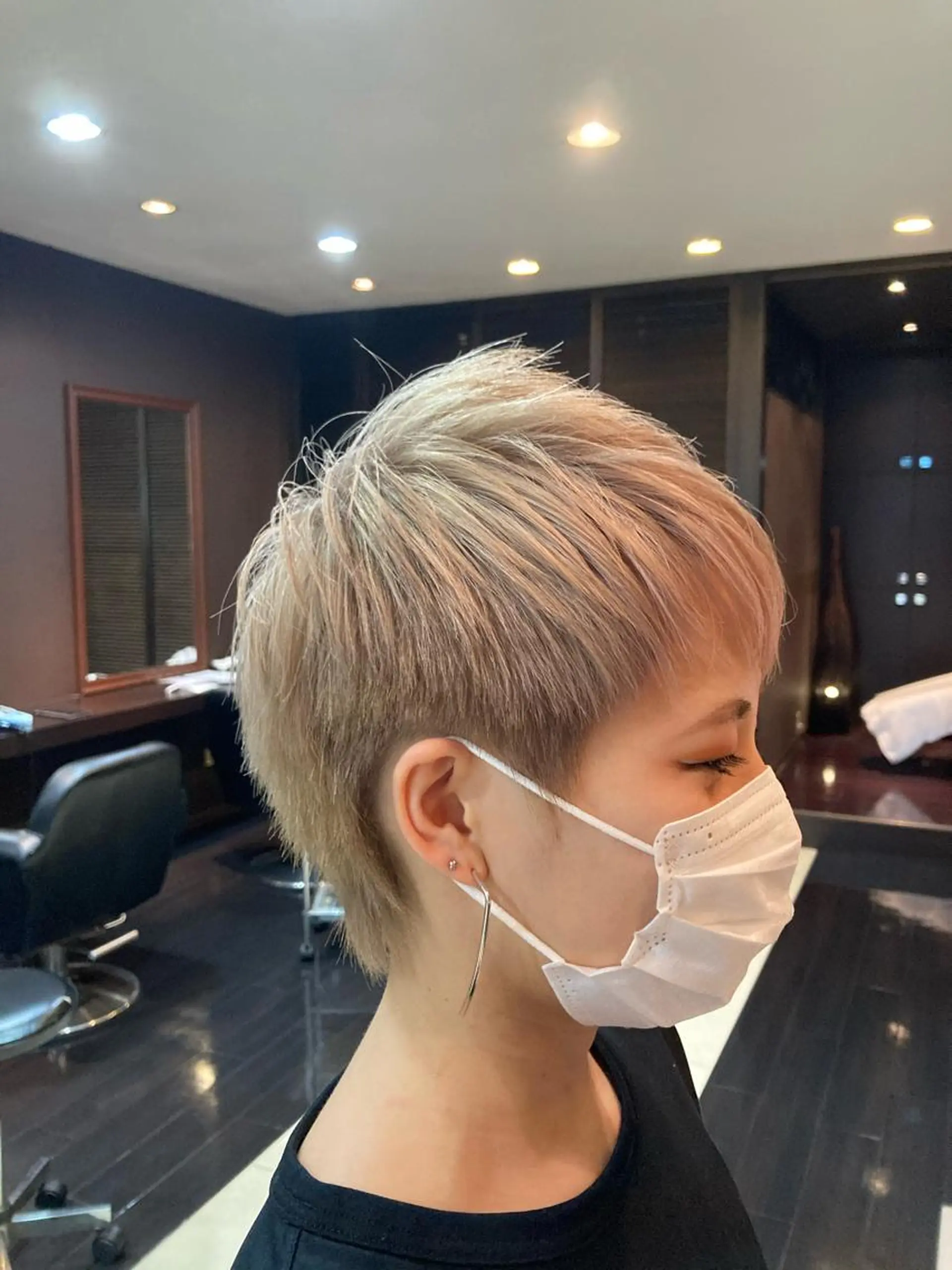 ショート カラー ブリーチ カット トリートメント clear - style所属・前之園 ひかるのヘアスタイル