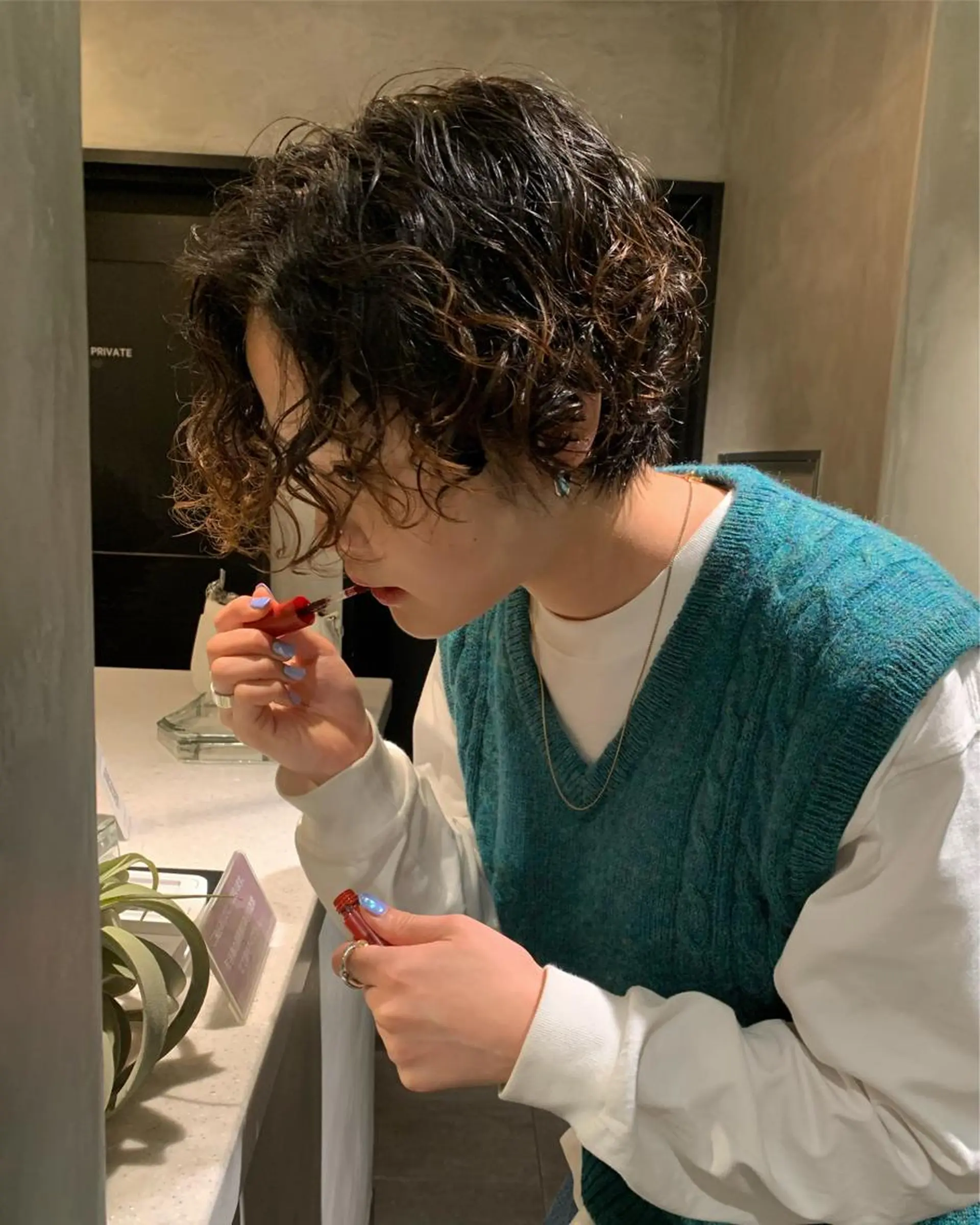 ショート パーマ カット パーマ トリートメント アンニュイヘア🪽 ayumiのヘアスタイル